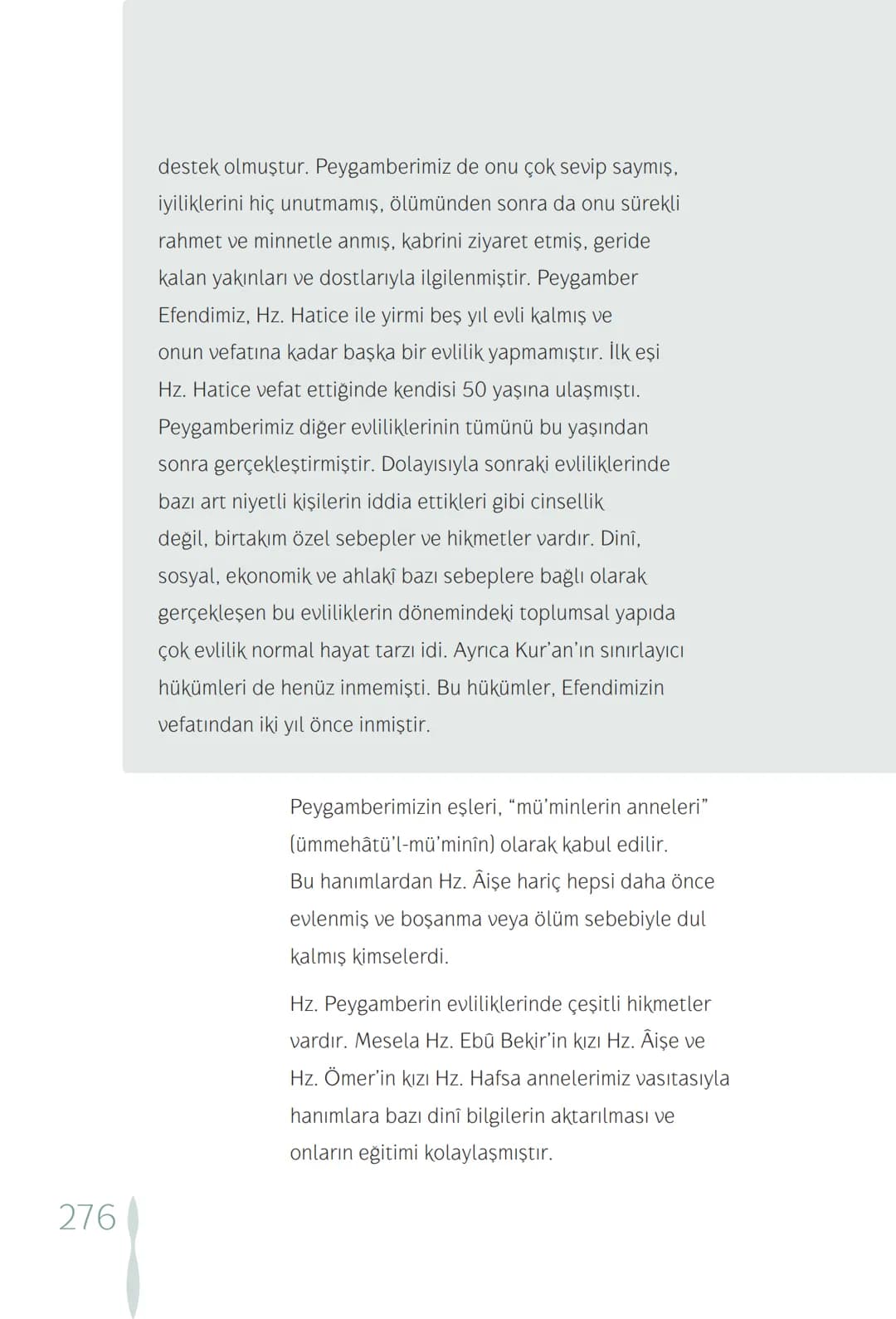 Hz Muhammedin hayatı – 276. sayfa