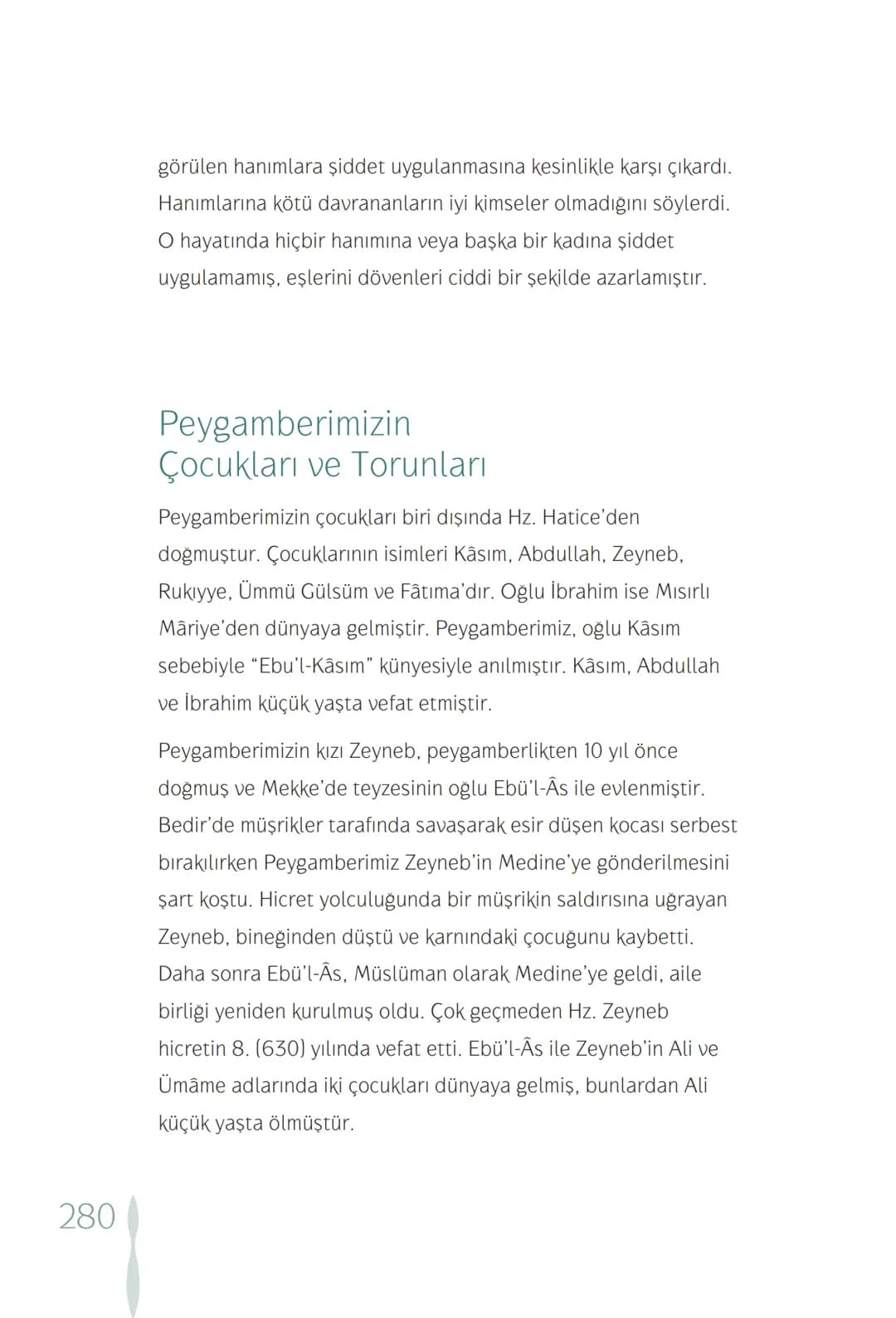Hz Muhammedin hayatı – 280. sayfa