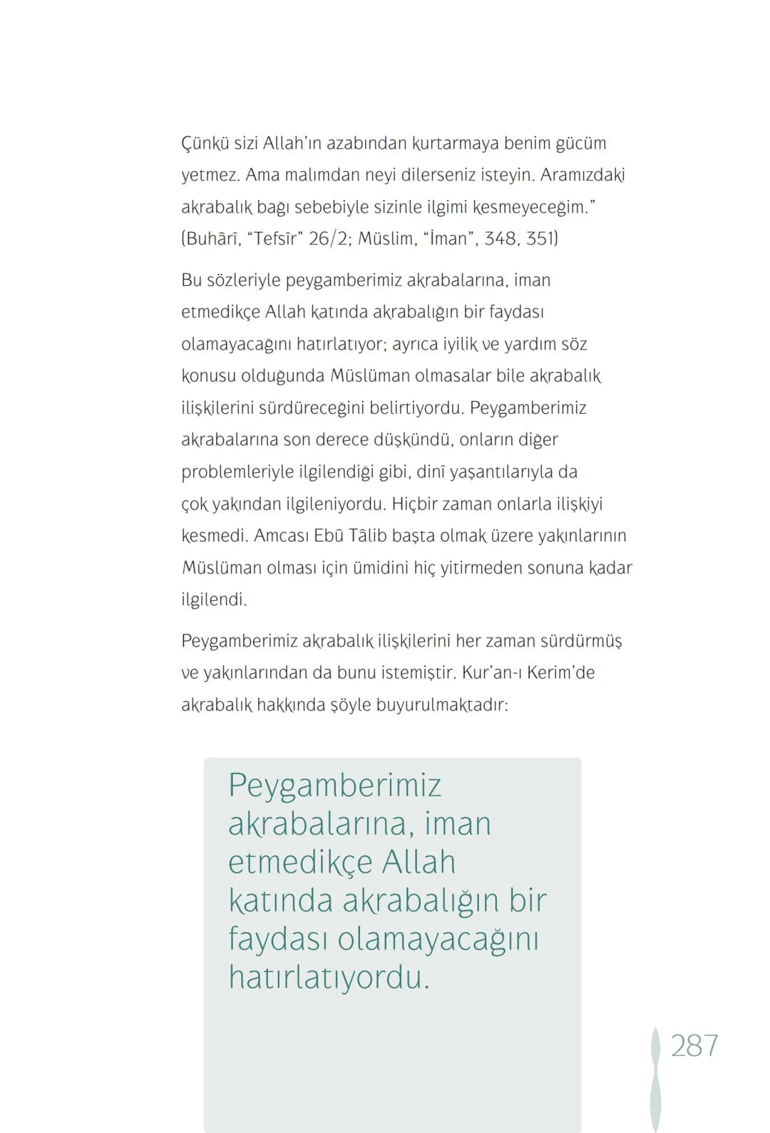 Hz Muhammedin hayatı – 287. sayfa