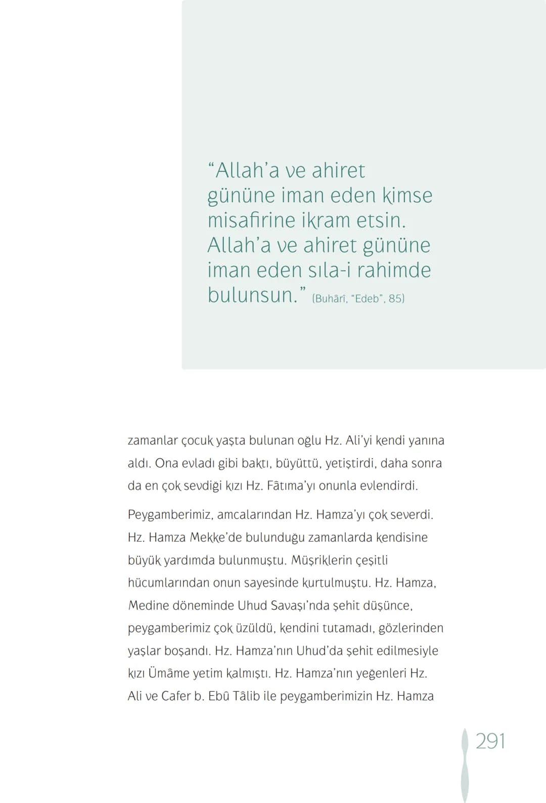 Hz Muhammedin hayatı – 291. sayfa