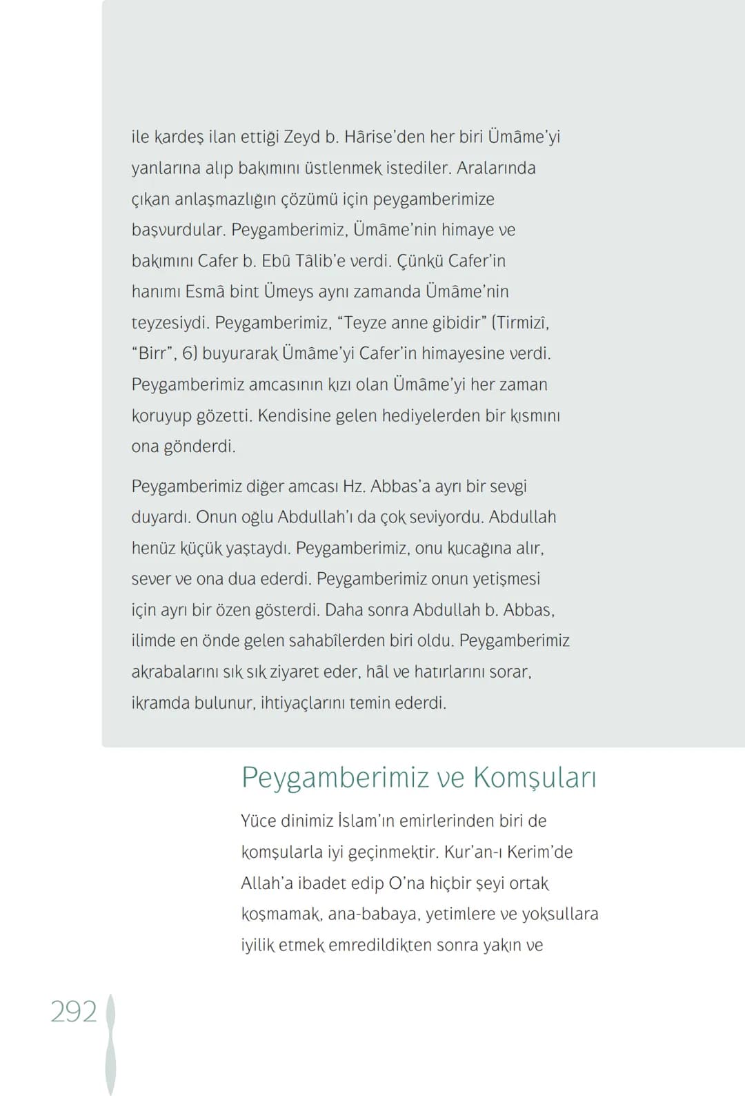 Hz Muhammedin hayatı – 292. sayfa