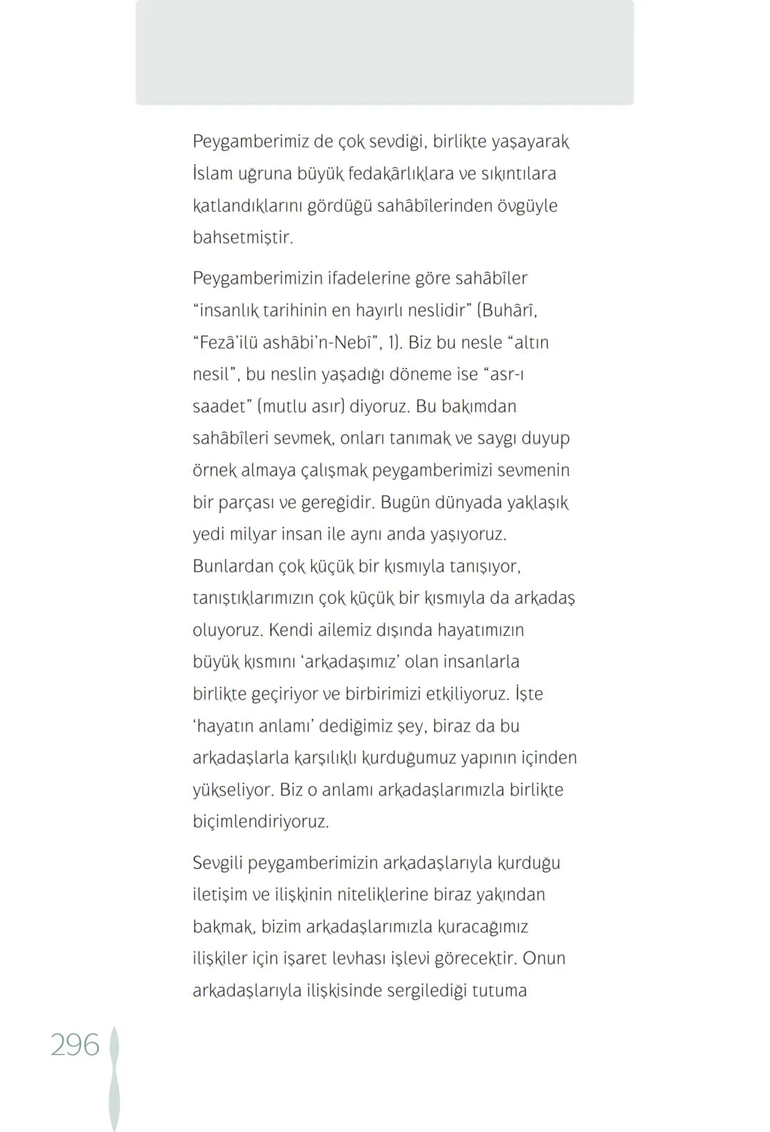Hz Muhammedin hayatı – 296. sayfa