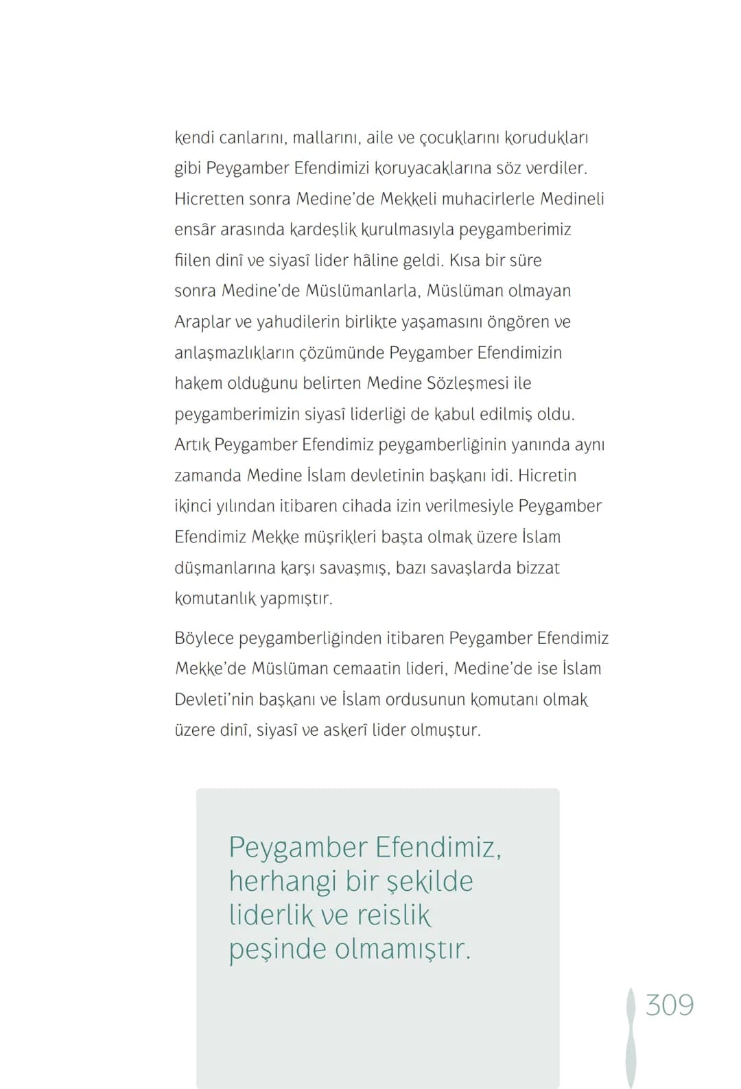 Hz Muhammedin hayatı – 309. sayfa