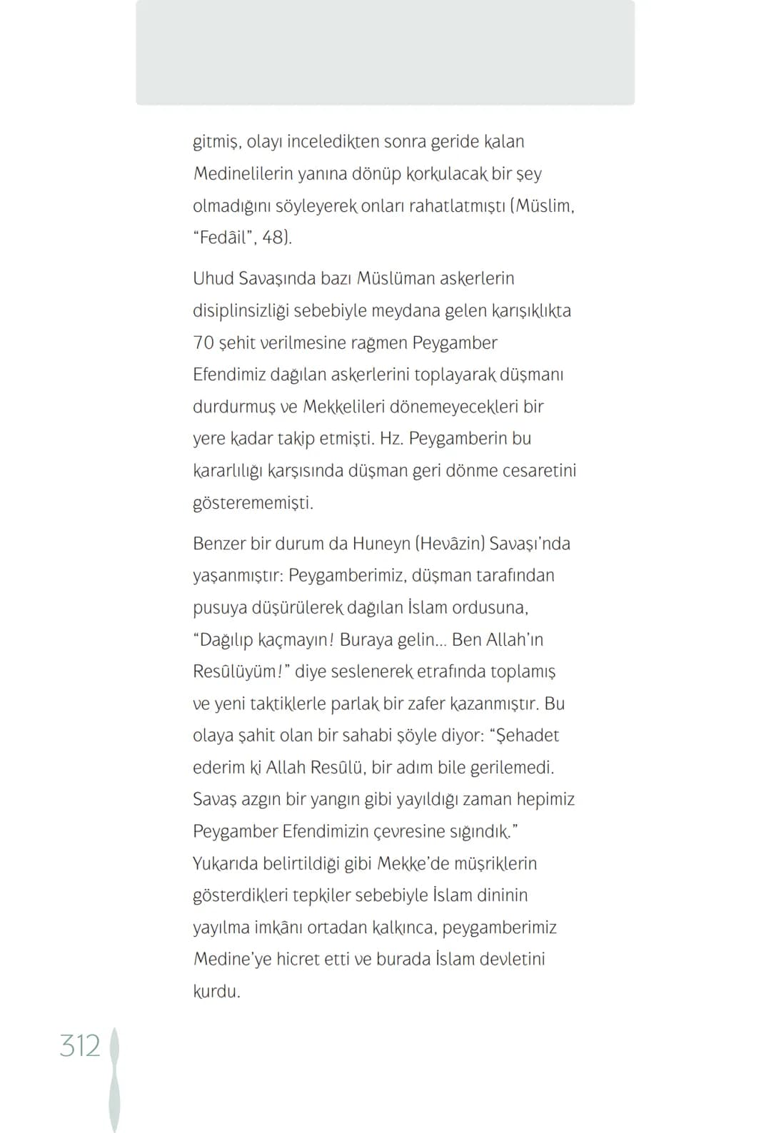 Hz Muhammedin hayatı – 312. sayfa