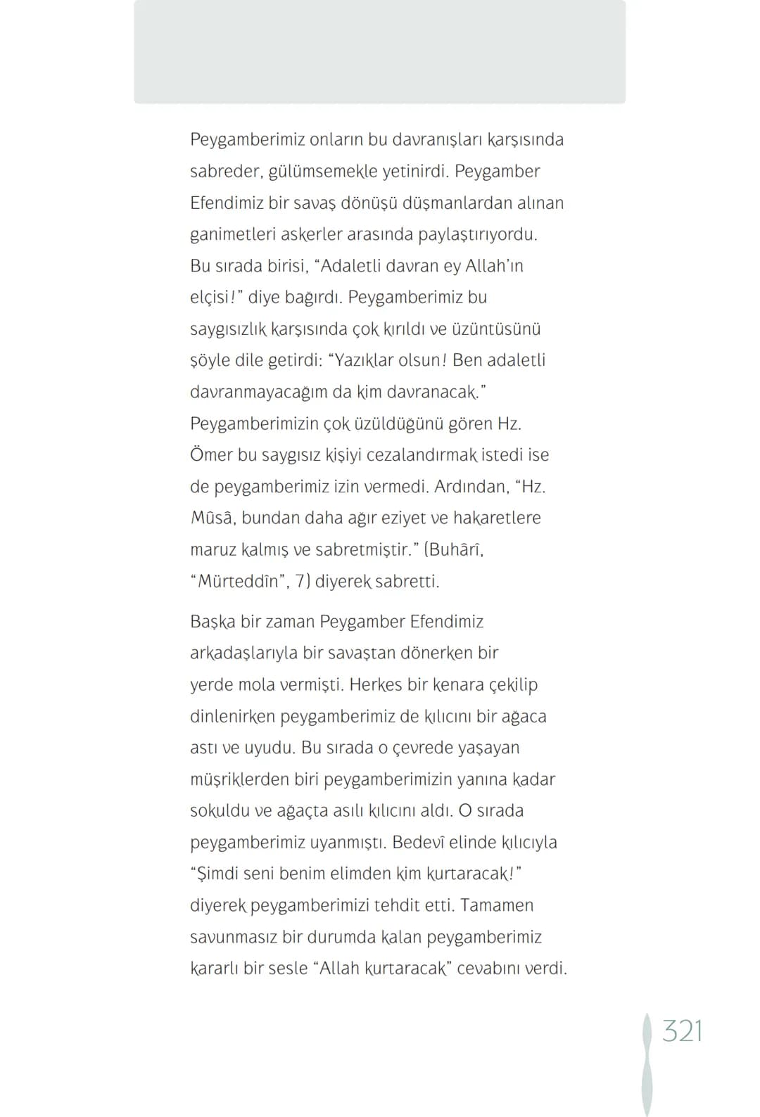 Hz Muhammedin hayatı – 321. sayfa