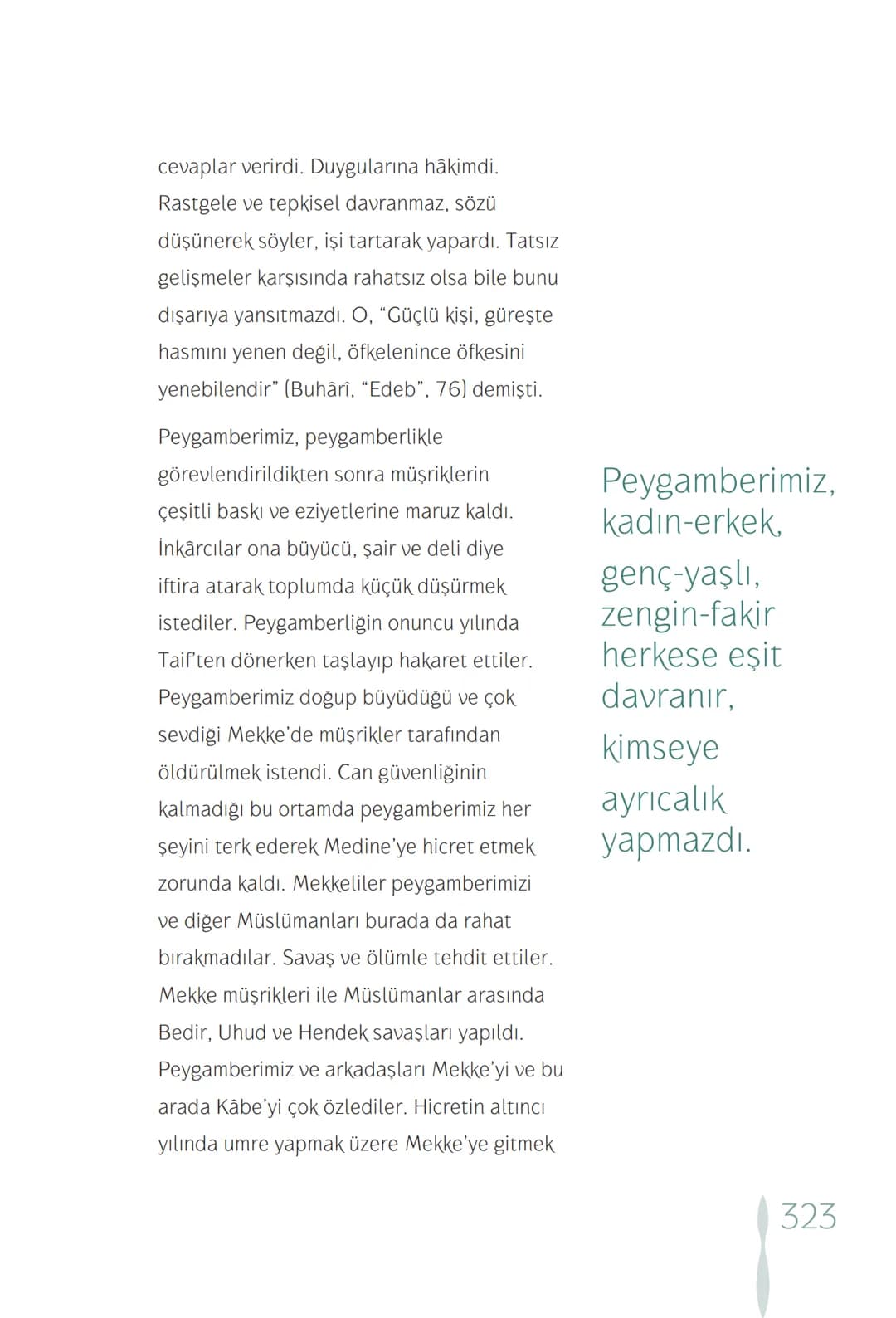 Hz Muhammedin hayatı – 323. sayfa