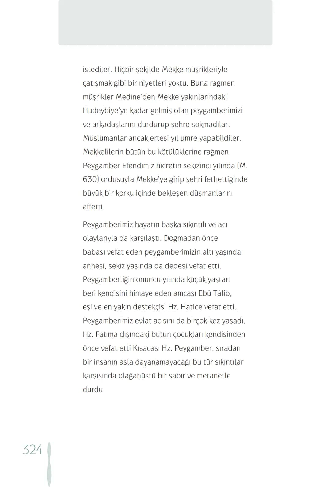 Hz Muhammedin hayatı – 324. sayfa