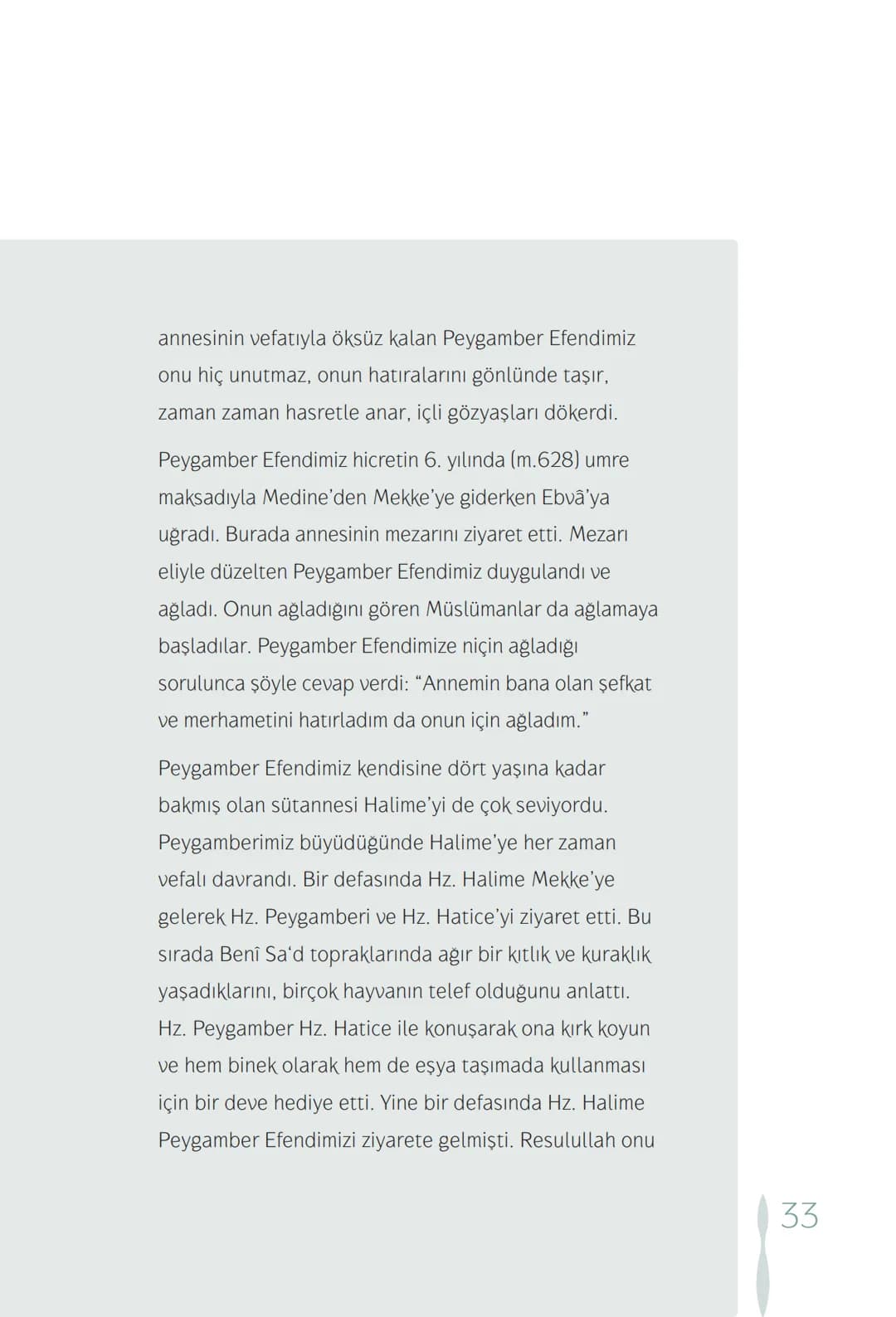 Hz Muhammedin hayatı – 33. sayfa