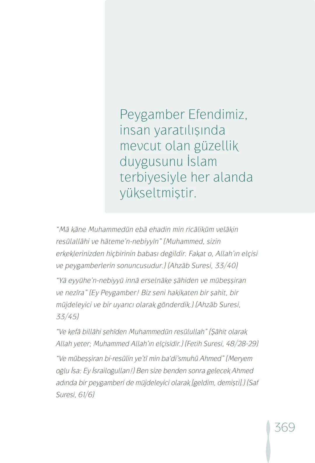 Hz Muhammedin hayatı – 369. sayfa