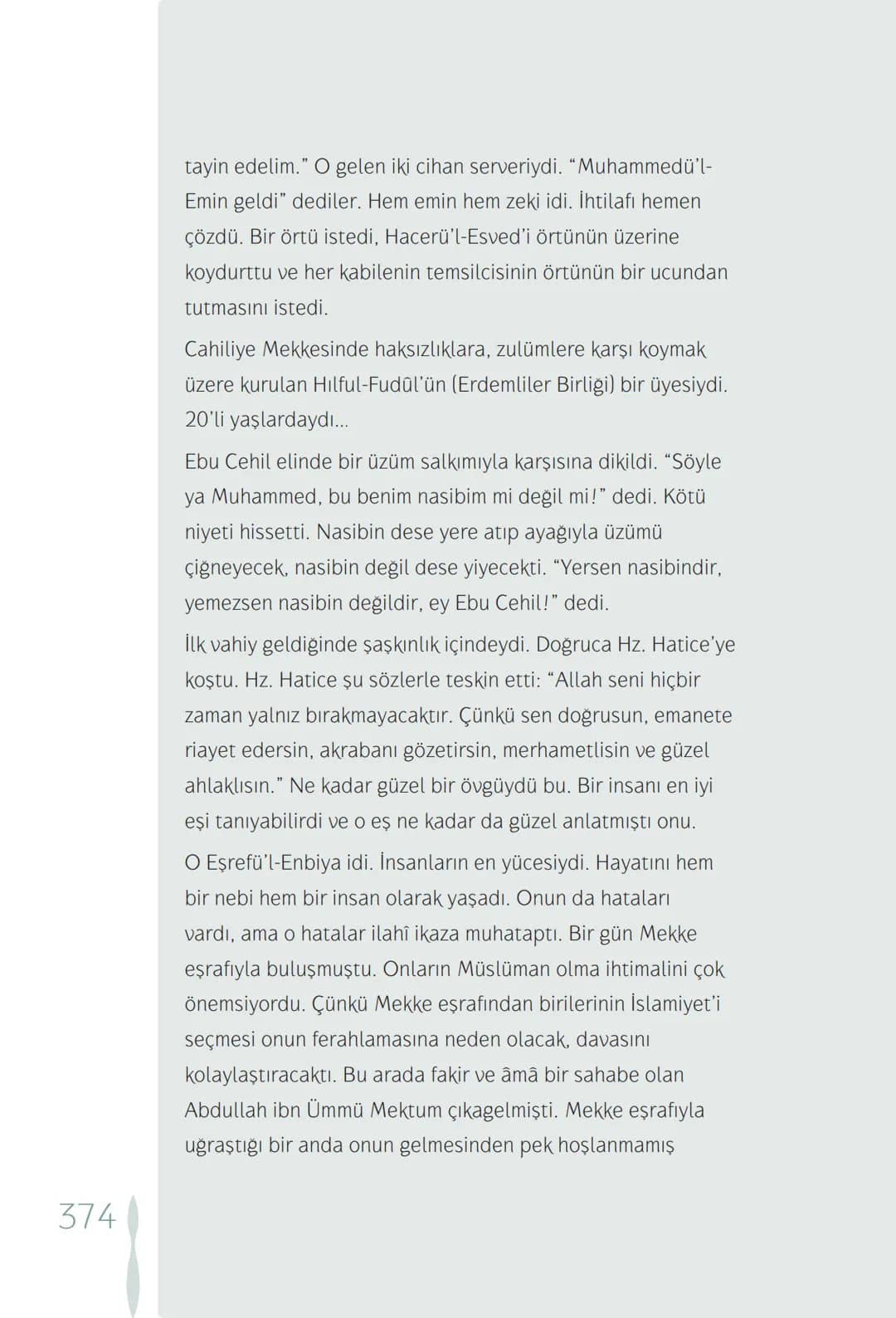 Hz Muhammedin hayatı – 374. sayfa