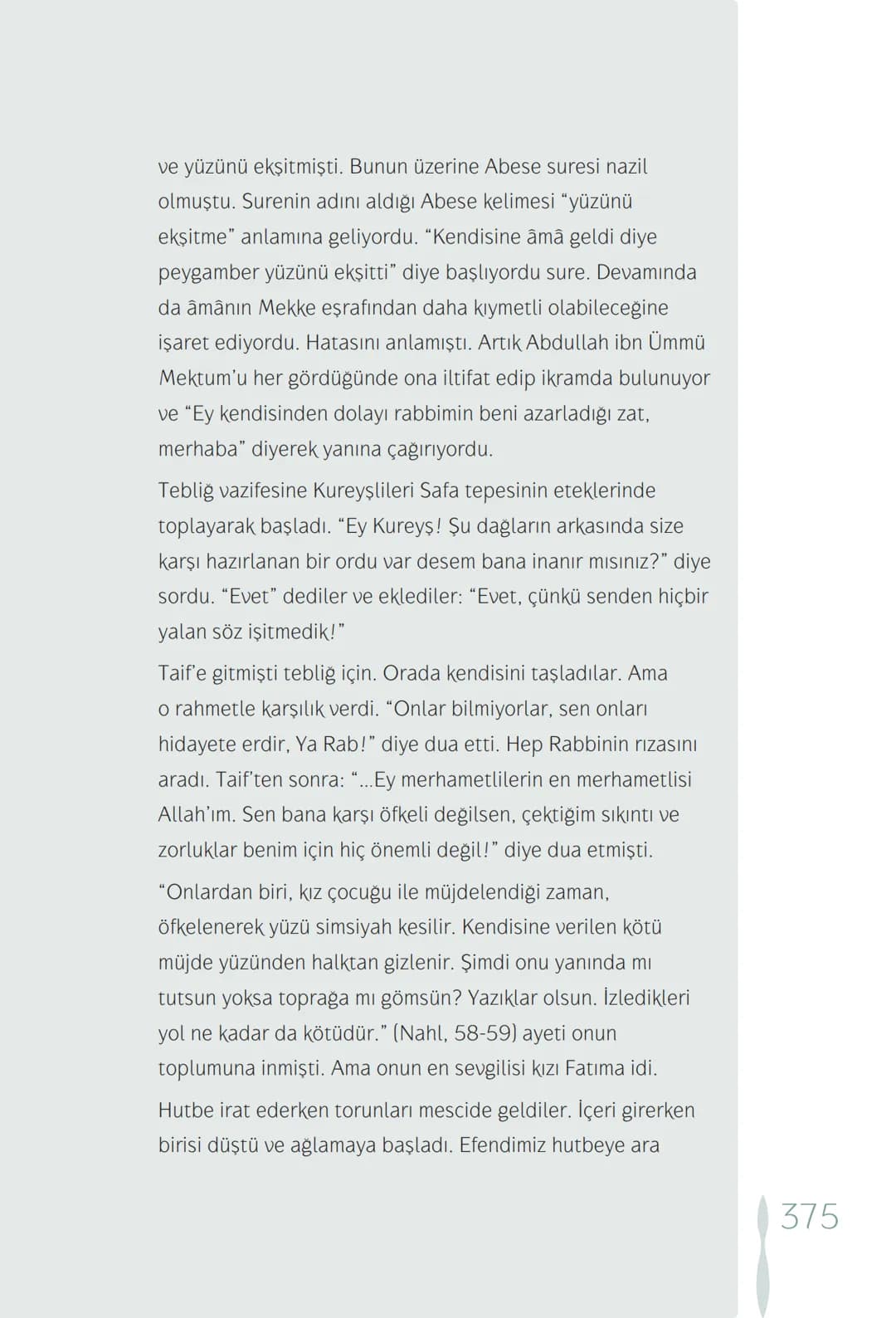 Hz Muhammedin hayatı – 375. sayfa
