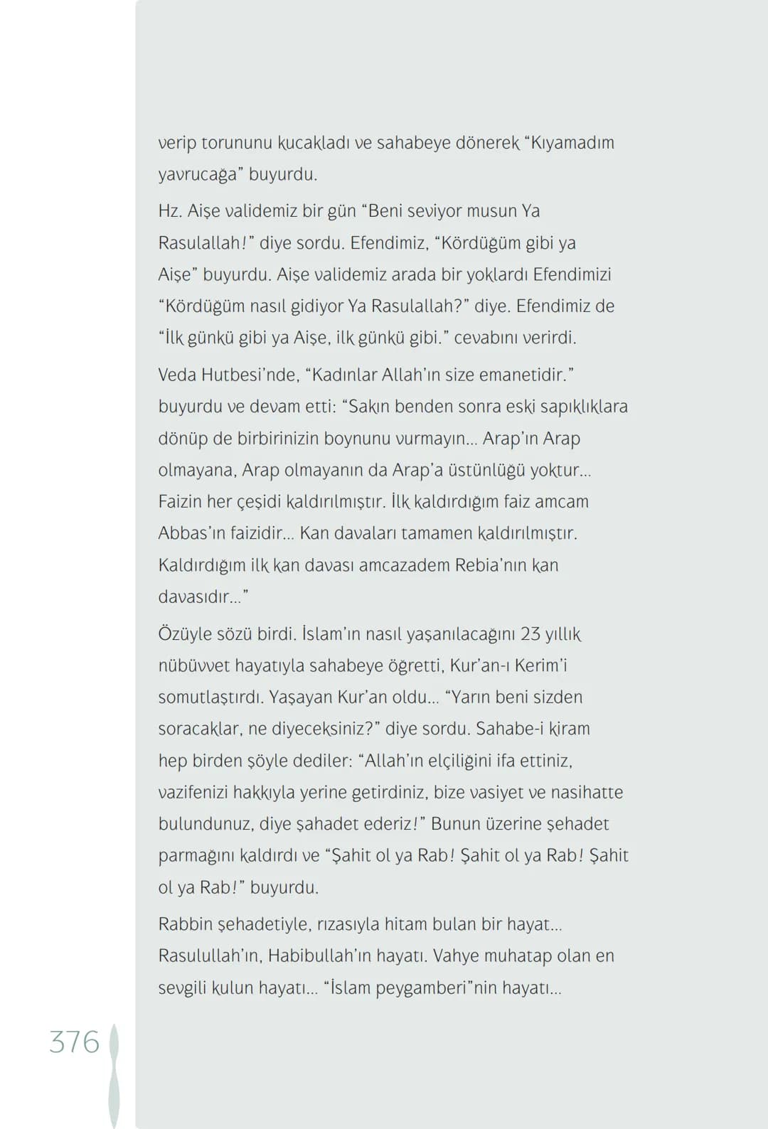 Hz Muhammedin hayatı – 376. sayfa