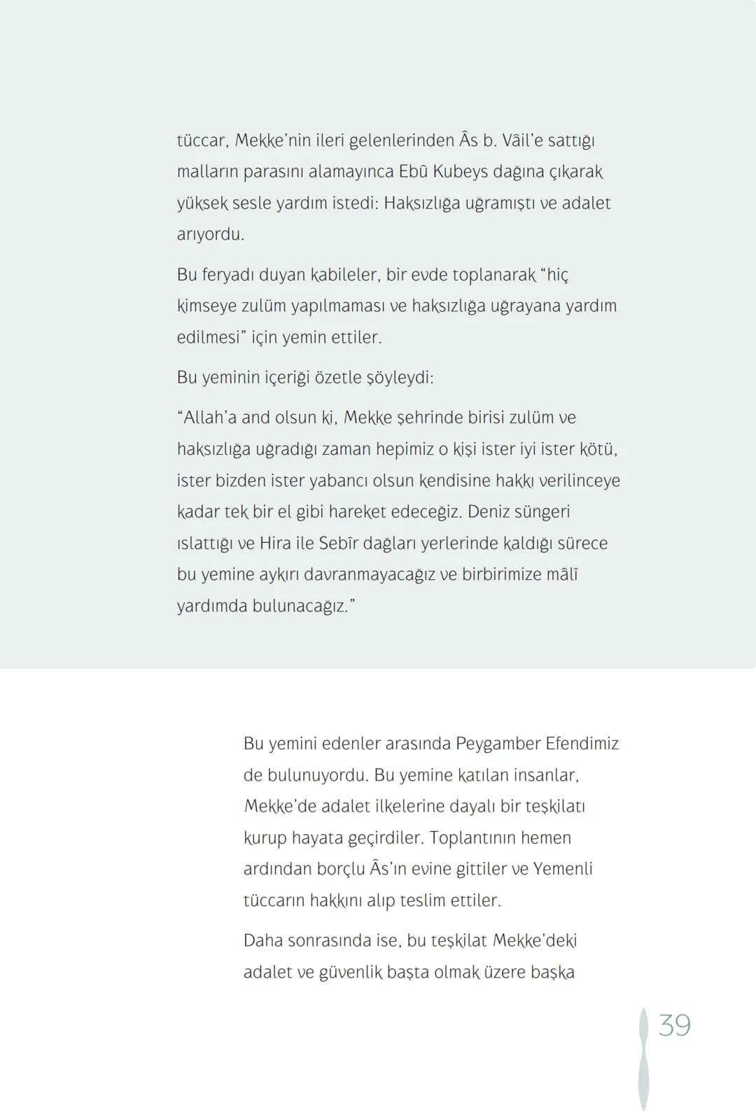 Hz Muhammedin hayatı – 39. sayfa
