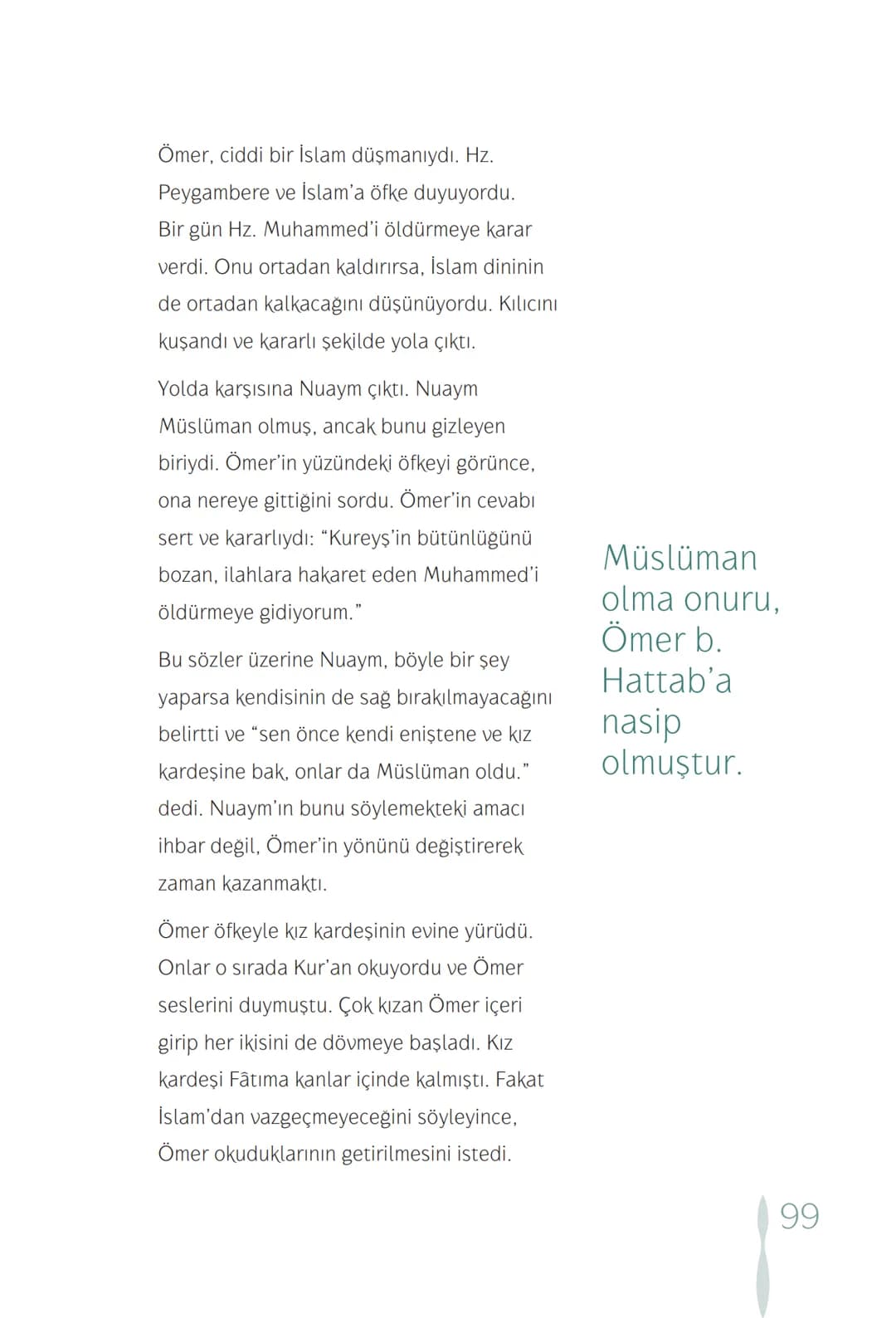 Hz Muhammedin hayatı – 99. sayfa