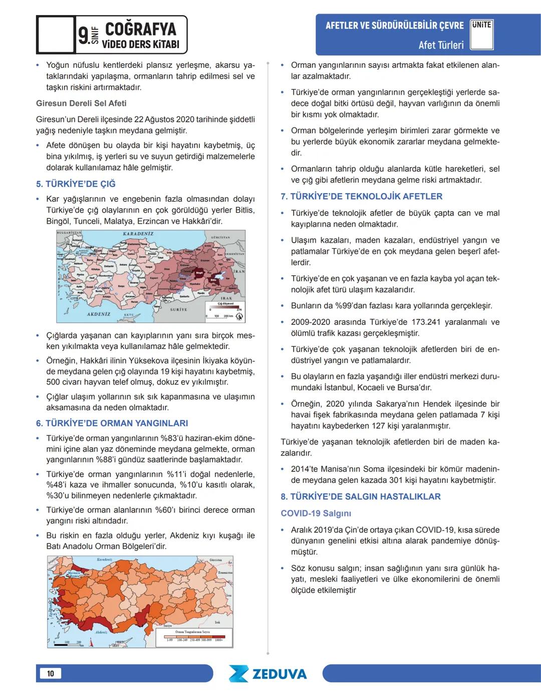 ## UNITE AFETLER VE SÜRDÜRÜLEBİLİR ÇEVRE
Tehlike, Risk ve Afet
## TEHLİKE, RİSK VE AFET
* İnsanlara, diğer canlılara ve çevreye zarar vere