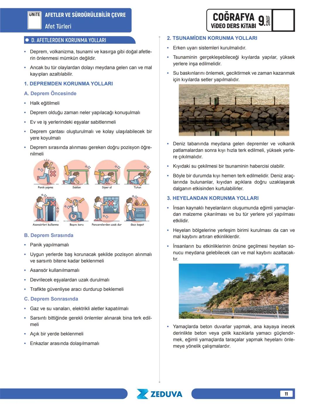 ## UNITE AFETLER VE SÜRDÜRÜLEBİLİR ÇEVRE
Tehlike, Risk ve Afet
## TEHLİKE, RİSK VE AFET
* İnsanlara, diğer canlılara ve çevreye zarar vere