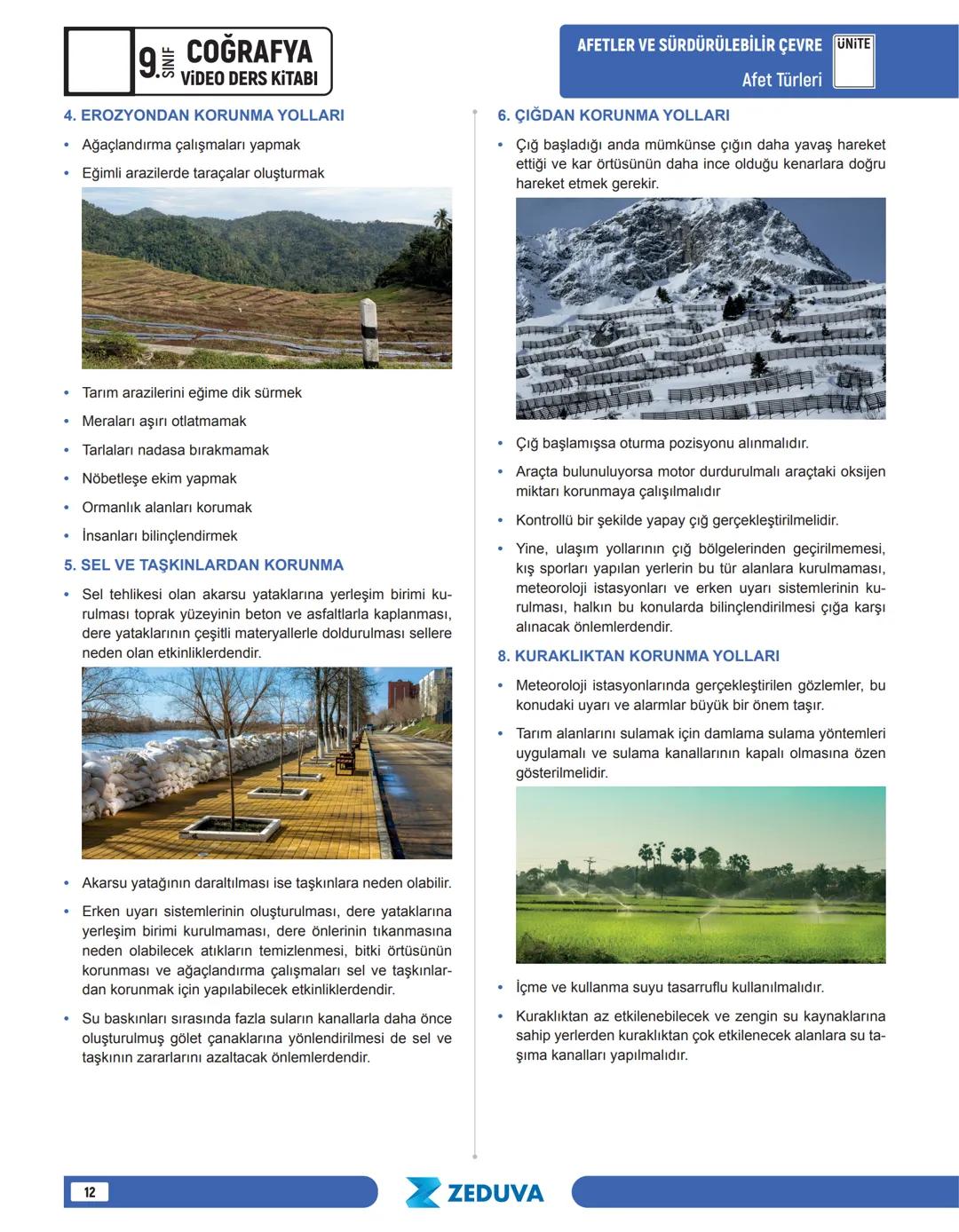 ## UNITE AFETLER VE SÜRDÜRÜLEBİLİR ÇEVRE
Tehlike, Risk ve Afet
## TEHLİKE, RİSK VE AFET
* İnsanlara, diğer canlılara ve çevreye zarar vere