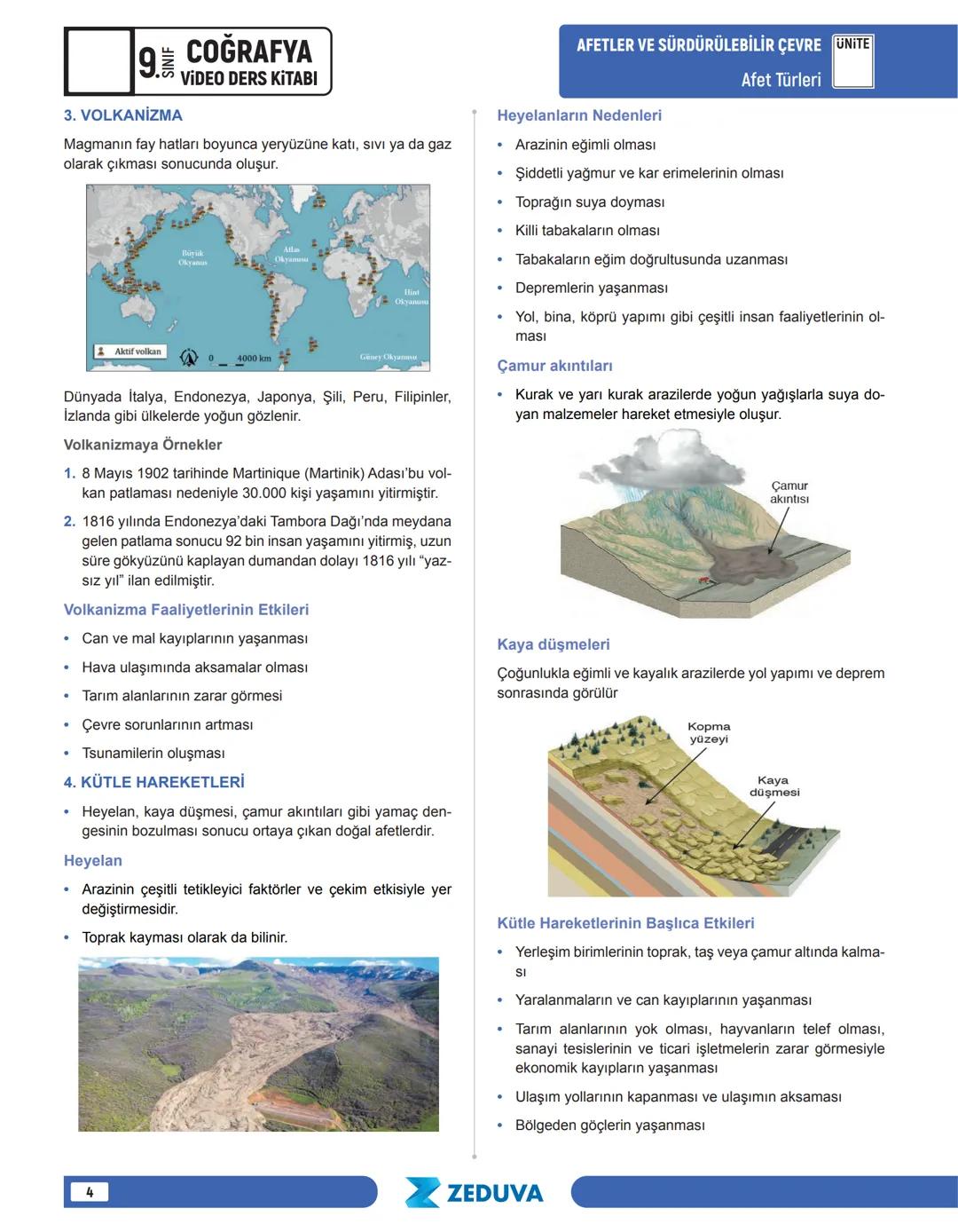 ## UNITE AFETLER VE SÜRDÜRÜLEBİLİR ÇEVRE
Tehlike, Risk ve Afet
## TEHLİKE, RİSK VE AFET
* İnsanlara, diğer canlılara ve çevreye zarar vere