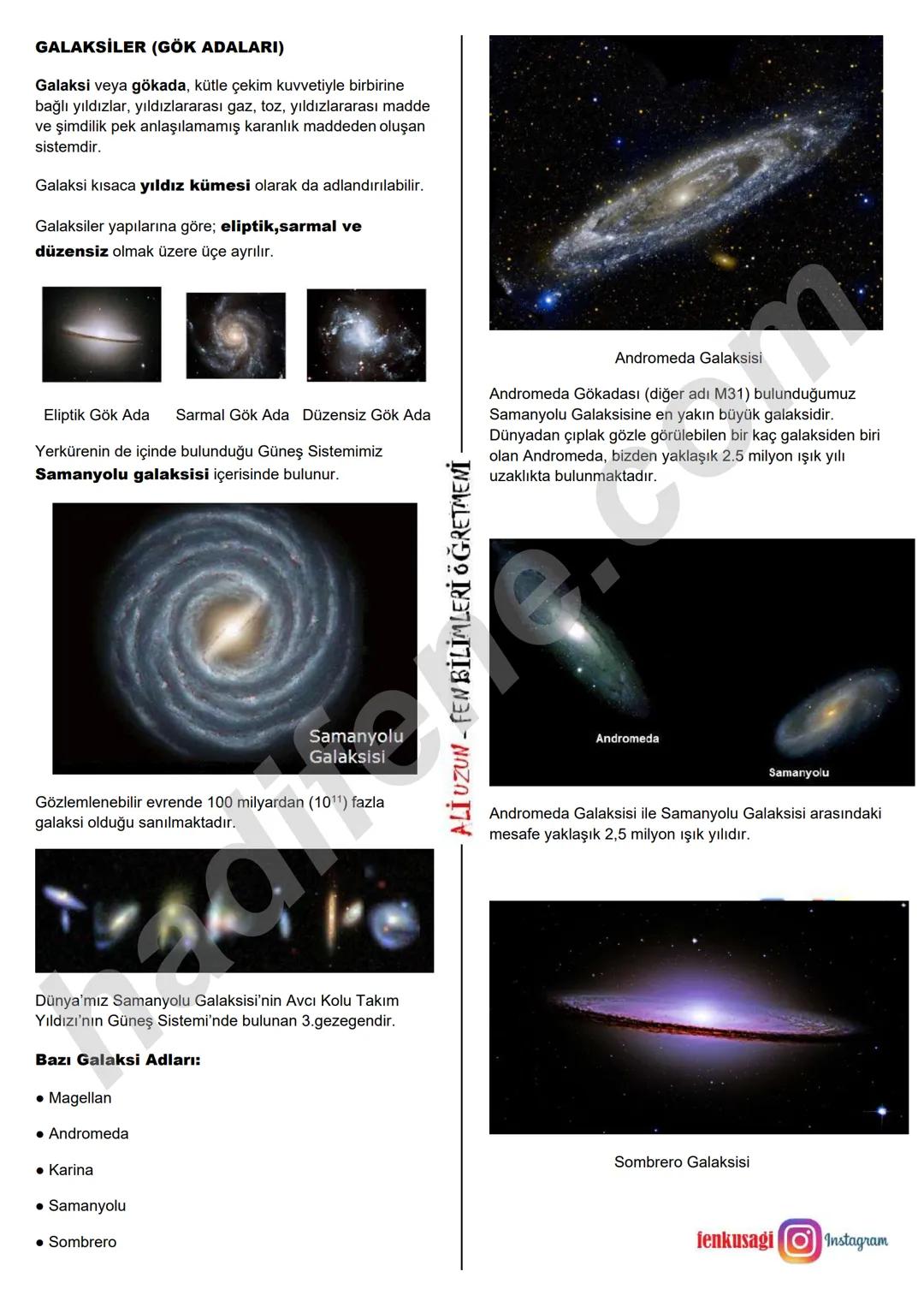 7.SINIF 1.ÜNİTE
GÜNEŞ SİSTEMİ VE ÖTESİ
UZAY ARAŞTIRMALARI
Ali Hocayla Hadi Fene
www.hadifene.com
UZAY TEKNOLOJİLERİ
Eski çağlardan günümüze
