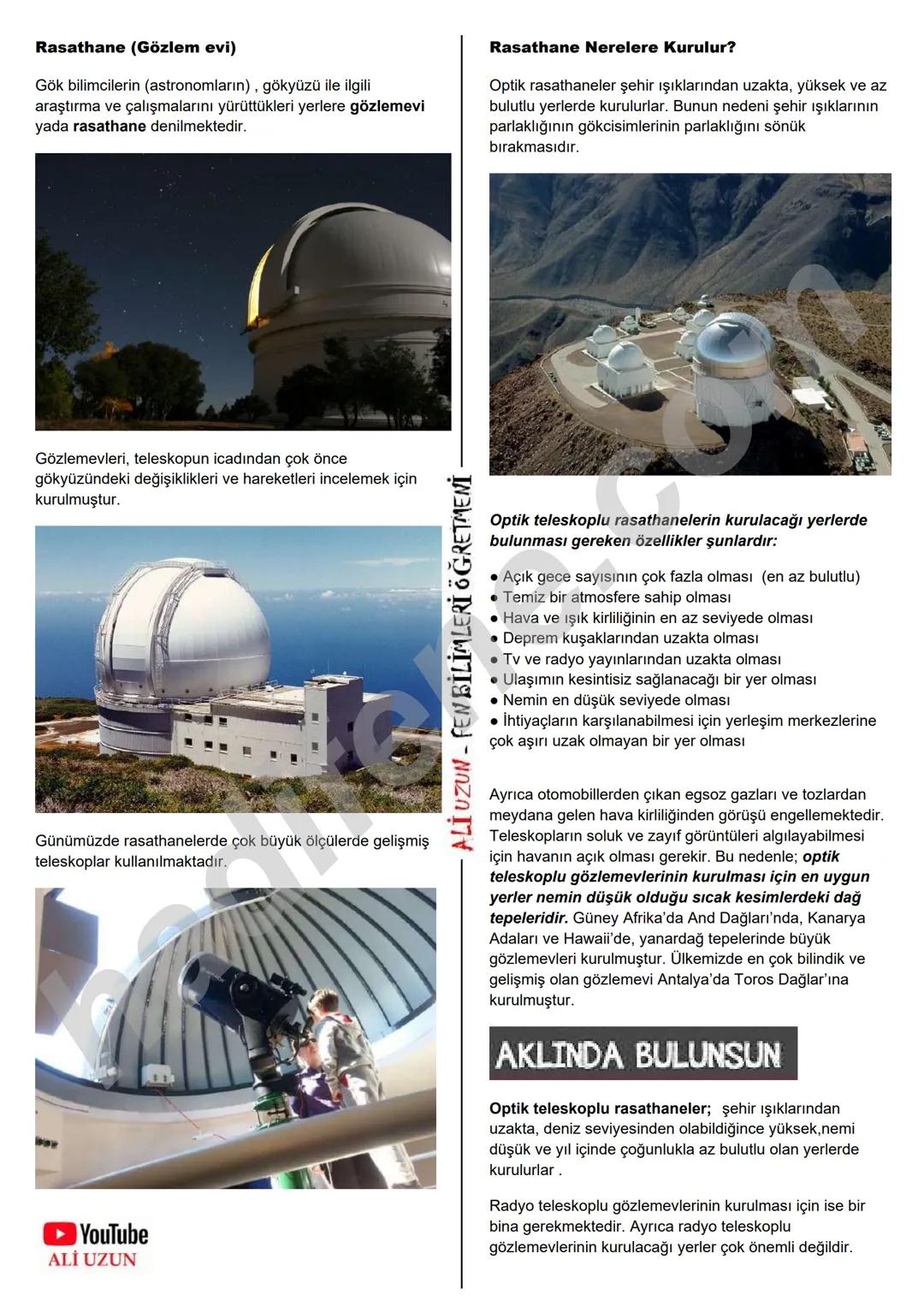 7.SINIF 1.ÜNİTE
GÜNEŞ SİSTEMİ VE ÖTESİ
UZAY ARAŞTIRMALARI
Ali Hocayla Hadi Fene
www.hadifene.com
UZAY TEKNOLOJİLERİ
Eski çağlardan günümüze