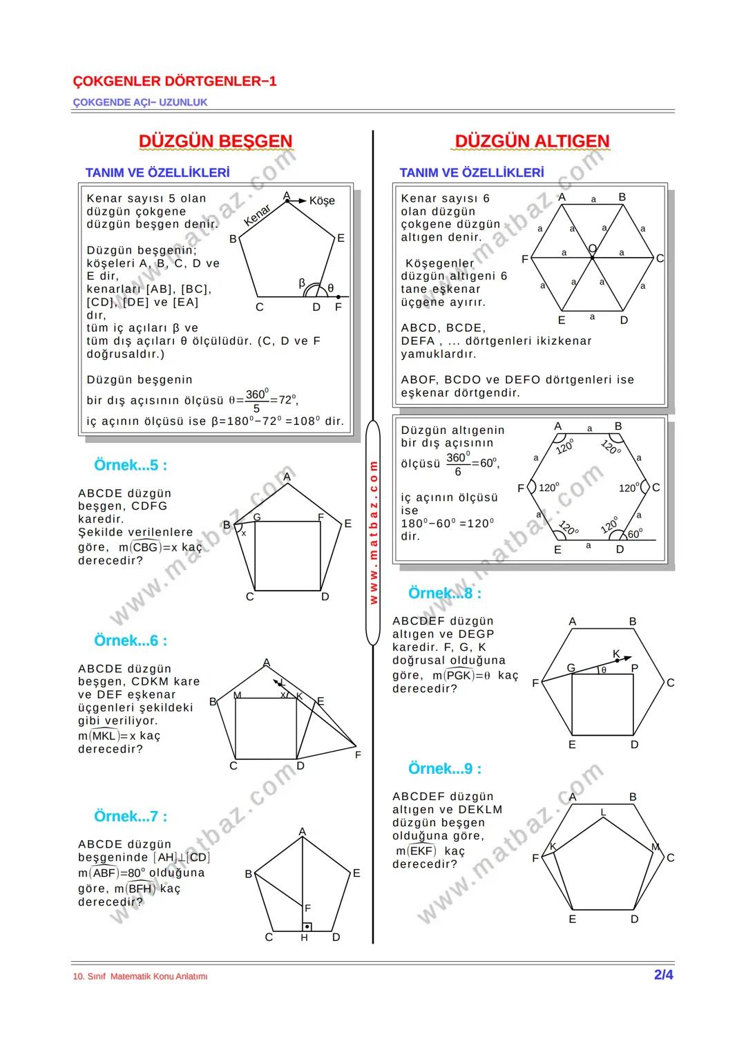 ÇOKGENLER DÖRTGENLER-1
ÇOKGENDE AÇI- UZUNLUK
ÇOKGEN KAVRAMI
Herhangi üçü bir
doğru üzerinde
olmayan üç veya
daha çok noktayı
ikişer ikişer
b
