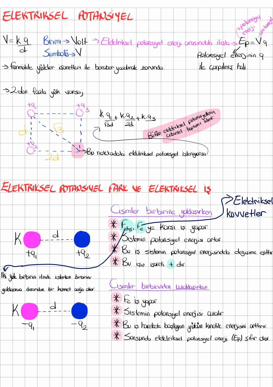 ELEKTRIKSEL KUWET VE ELEKTRIK ALAN
Elektriksel Kuwet=k \frac{q_1.q_2}{d^2}
\rightarrow Uzaklık ve elektriksel kuvvet ters orantılıdır
Elektr