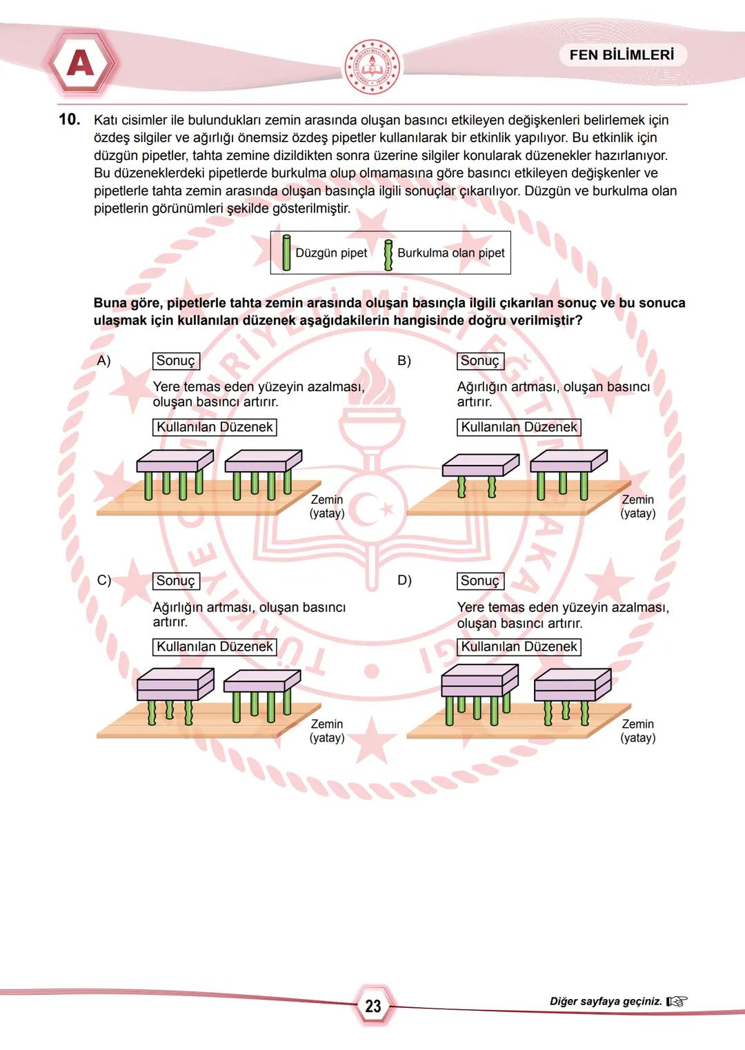 2024 SAYISAL BÖLÜM
*T.C.
MİLLÎ EĞİTİM BAKANLIĞI
ÖLÇME, DEĞERLENDİRME VE SINAV HİZMETLERİ GENEL MÜDÜRLÜĞÜ
SINAVLA ÖĞRENCİ ALACAK ORTAÖĞRETİM