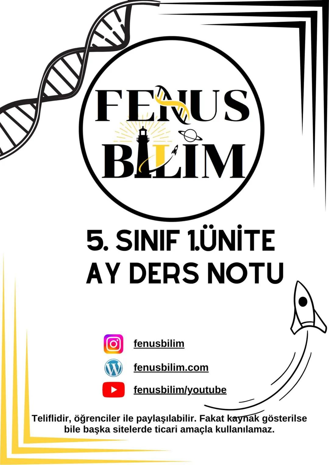 5 sınıf fen bilimleri