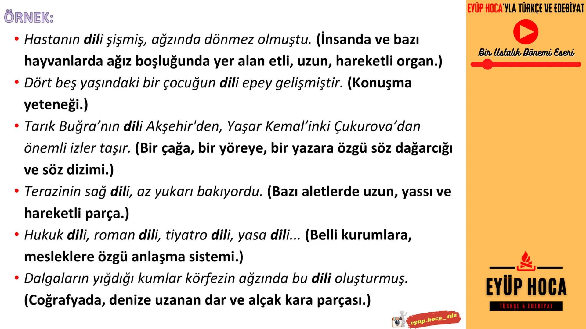 5. SINIF
KONU ANLATIMI
SÖZCÜKTE ANLAM
►EYÜP HOCA'YLA TÜRKÇE VE EDEBİYAT
EYUP.HOCA_TDE
MARK
EYÜP HOCA'YLA TÜRKÇE VE EDEBİYAT
Bir Ustalık Döne
