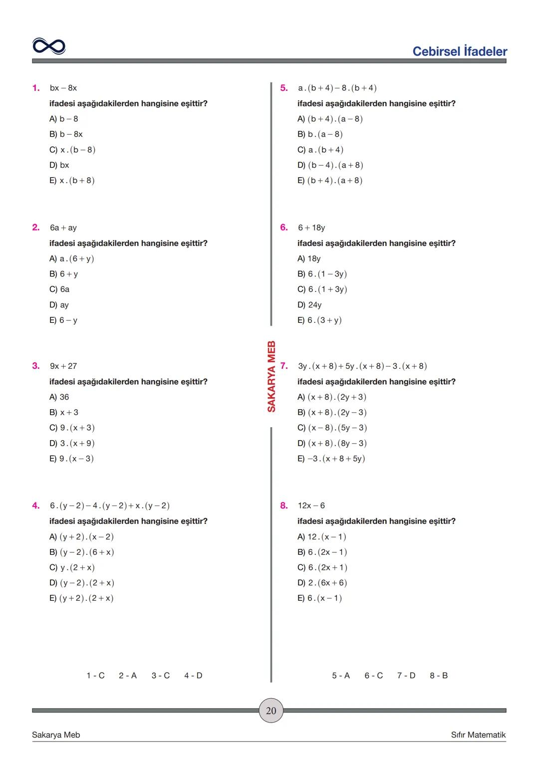 Versiyon: 2
Güncelleme Tarihi:
09.05.2024
TEMEL İŞLEMLER
Toplama - Çıkarma
✓ İşaretleri aynı olan sayılar toplanırken sayılar toplanır ve iş