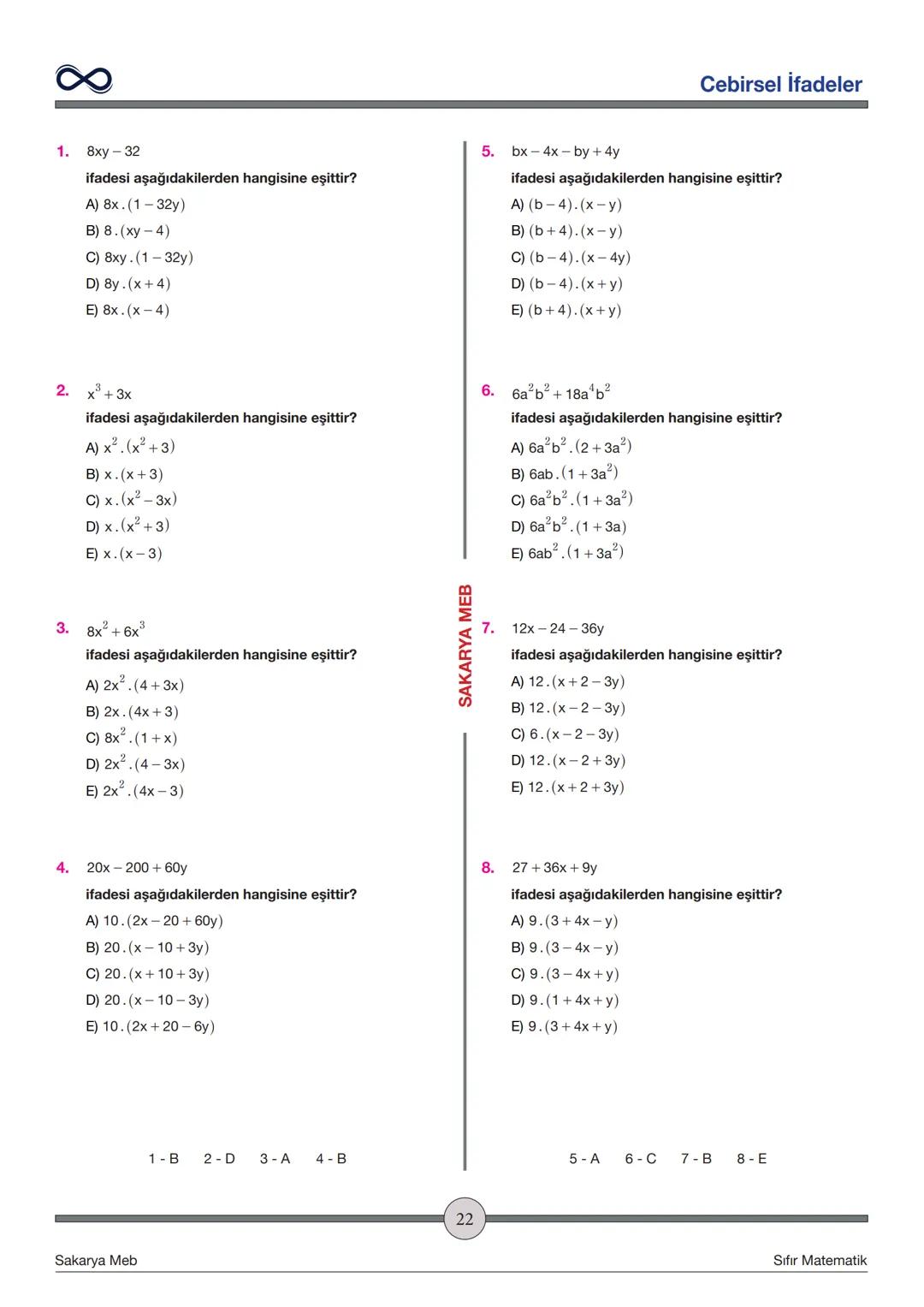 Versiyon: 2
Güncelleme Tarihi:
09.05.2024
TEMEL İŞLEMLER
Toplama - Çıkarma
✓ İşaretleri aynı olan sayılar toplanırken sayılar toplanır ve iş
