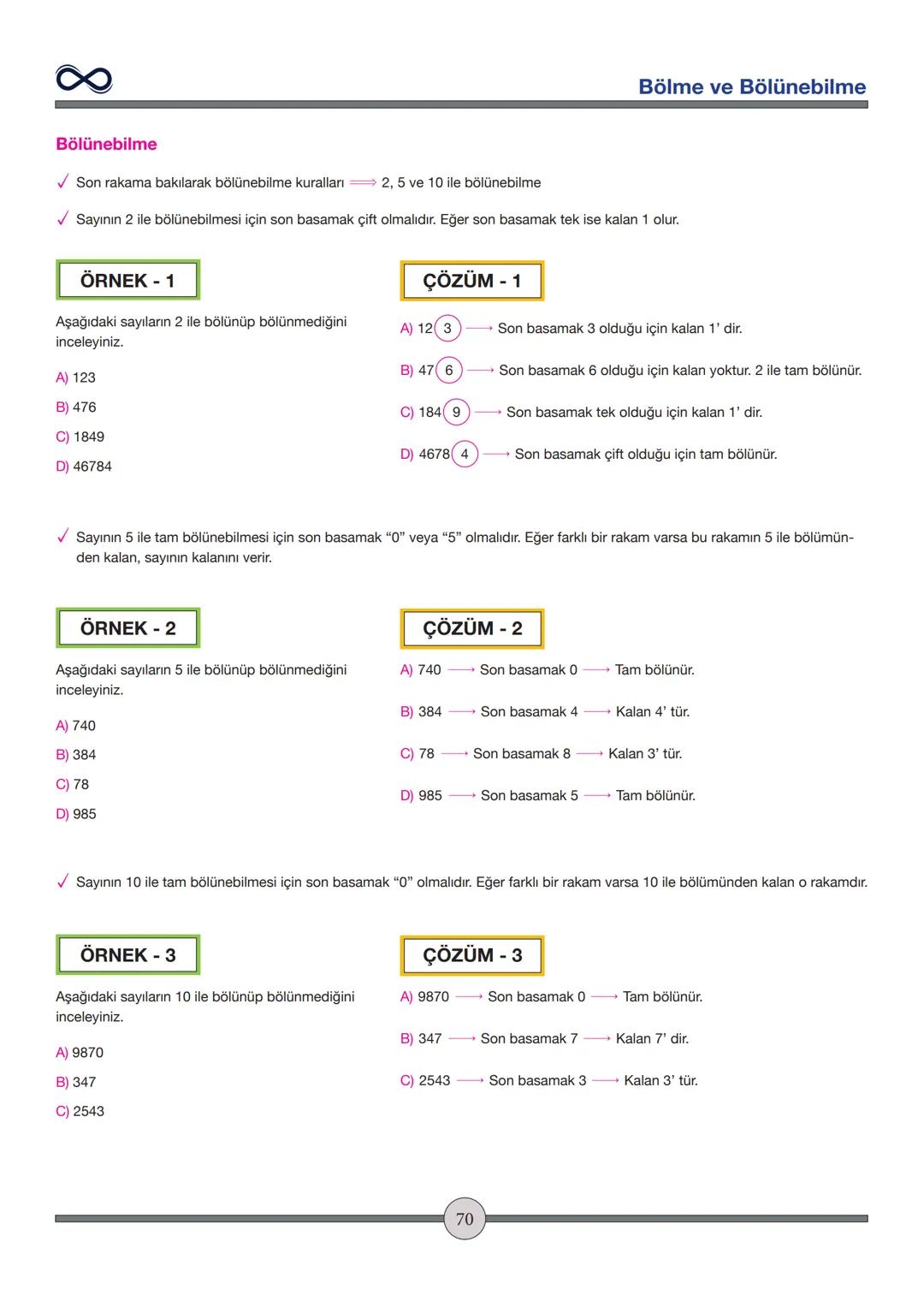 Versiyon: 2
Güncelleme Tarihi:
09.05.2024
TEMEL İŞLEMLER
Toplama - Çıkarma
✓ İşaretleri aynı olan sayılar toplanırken sayılar toplanır ve iş