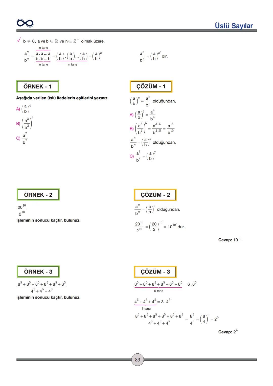Versiyon: 2
Güncelleme Tarihi:
09.05.2024
TEMEL İŞLEMLER
Toplama - Çıkarma
✓ İşaretleri aynı olan sayılar toplanırken sayılar toplanır ve iş