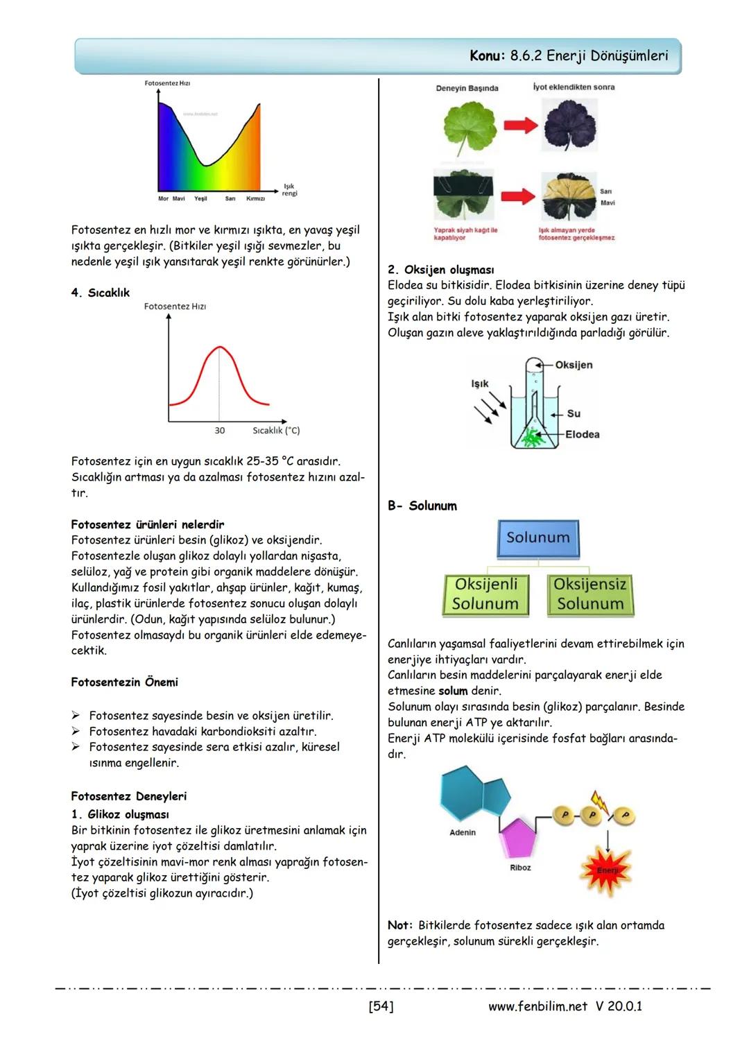 # 8.Sınıf Fen Bilimleri Ders Notları
Barış ZEREN
Fen Bilimleri Öğretmeni
www.fenbilim.net V 20.0.1 # 1.Ünite: Mevsimler ve İklim
**Konu: