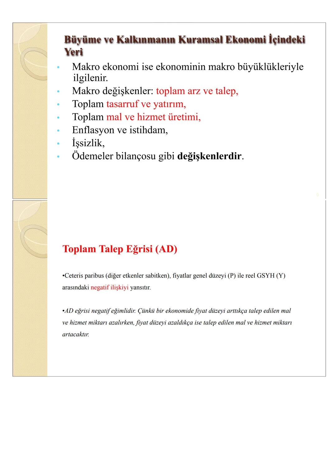 --- OCR Start ---
P
MAKROEKONOMİYE GİRİŞ
1. Giriş
Mikroekonomi Tek tek endüstrilerin işleyişini ve karar-alma birimlerinin
bireysel davranış