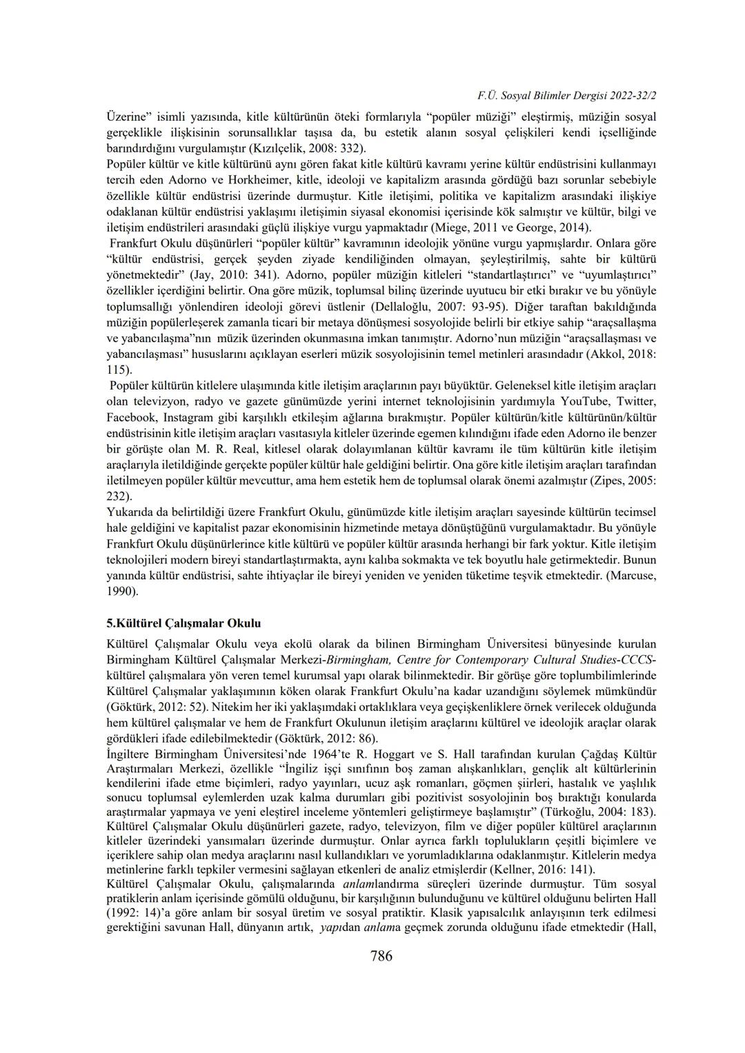 ## SOSYAL BİLİMLER DERGİSİ
## Journal of Social Sciences
p-ISSN:1300-9702 e-ISSN: 2149-3243
## FIRAT ÜNİVERSİTESİ
## GÜNDELİK HAYAT VE POPÜL