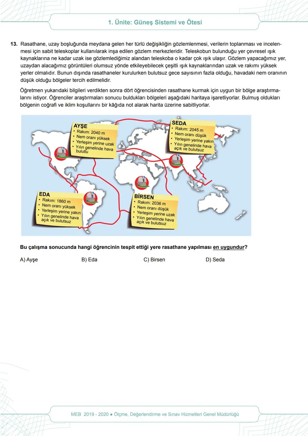 # 2019-2020 EĞİTİM ÖĞRETİM YILI
# TAHTAN TÜRK ORTAOKULU
# FEN BİLİMLERİ DERSİ 7. SINIF ÖĞRENCİ ÇALIŞMA KİTAPÇIĞI
## 1.ÜNİTE
Güneş Sistem