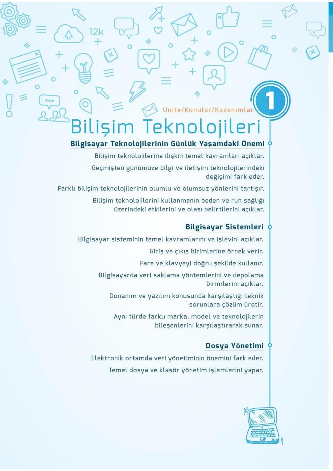 Blockly
eba
SCRATCH
AKILLI DEFTER
BİLİŞİM TEKNOLOJİLERİ
ve YAZILIM DERSİ
İletişim, Araştırma
ve İş Birliği
Etik ve Güvenlik
Bilişim
Teknoloj