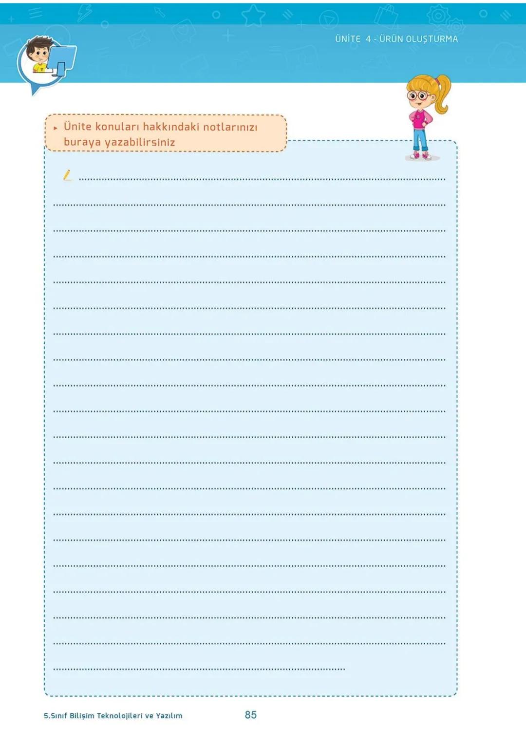 Blockly
eba
SCRATCH
AKILLI DEFTER
BİLİŞİM TEKNOLOJİLERİ
ve YAZILIM DERSİ
İletişim, Araştırma
ve İş Birliği
Etik ve Güvenlik
Bilişim
Teknoloj