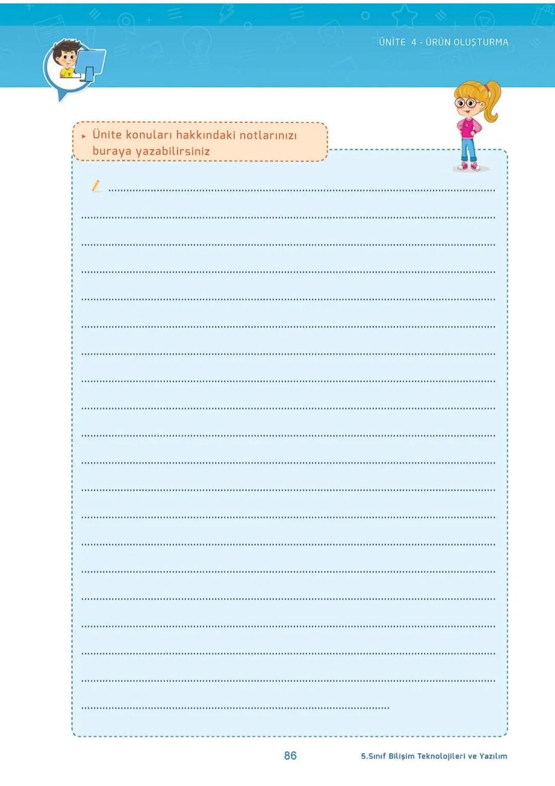 Blockly
eba
SCRATCH
AKILLI DEFTER
BİLİŞİM TEKNOLOJİLERİ
ve YAZILIM DERSİ
İletişim, Araştırma
ve İş Birliği
Etik ve Güvenlik
Bilişim
Teknoloj