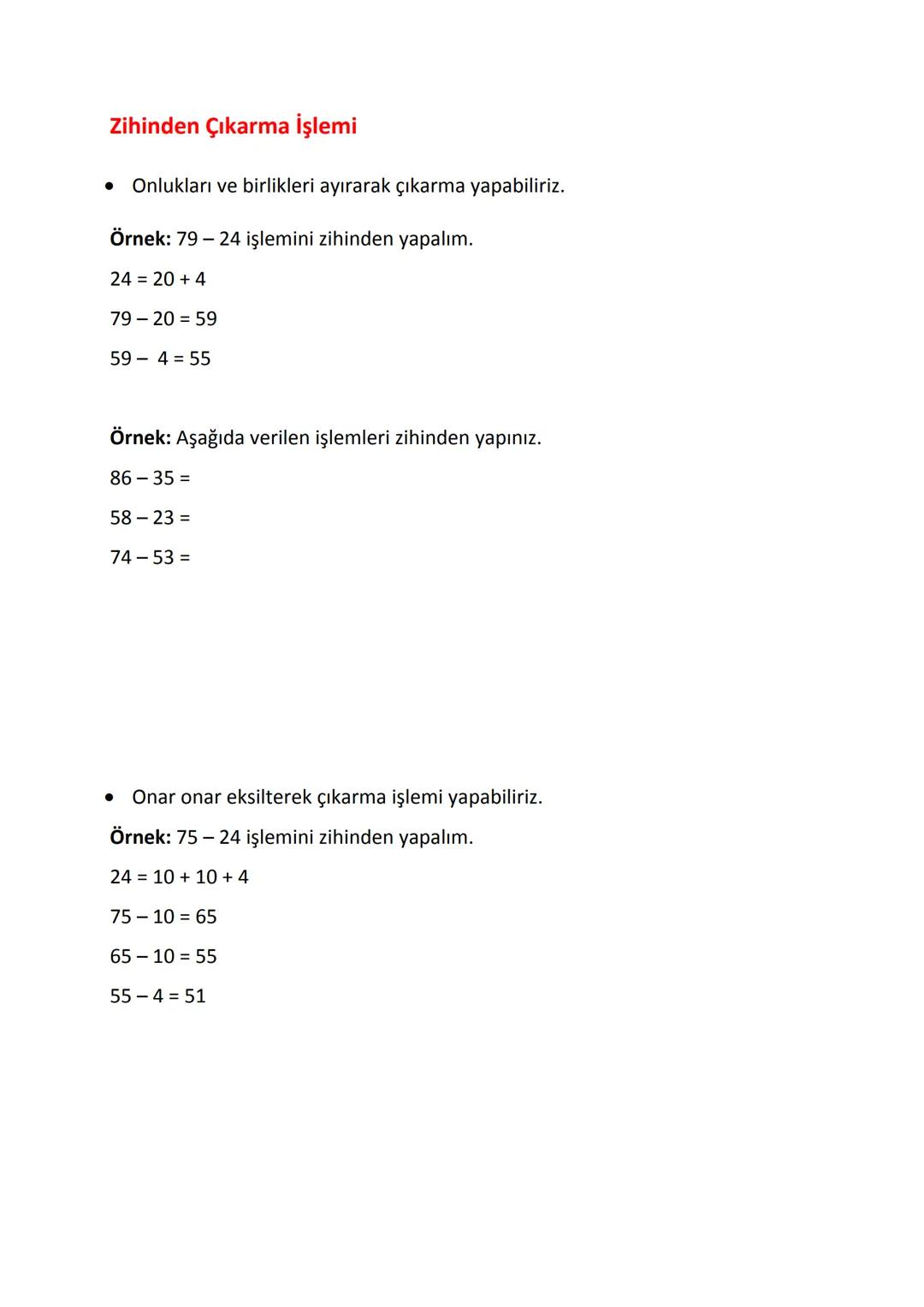 Doğal Sayıların Karşılaştırılması
• Basamak sayısı fazla olan sayı daha büyüktür.
Örneğin, 3 475 893 sayısı 7 basamaktan, 12 436 923 sayısı