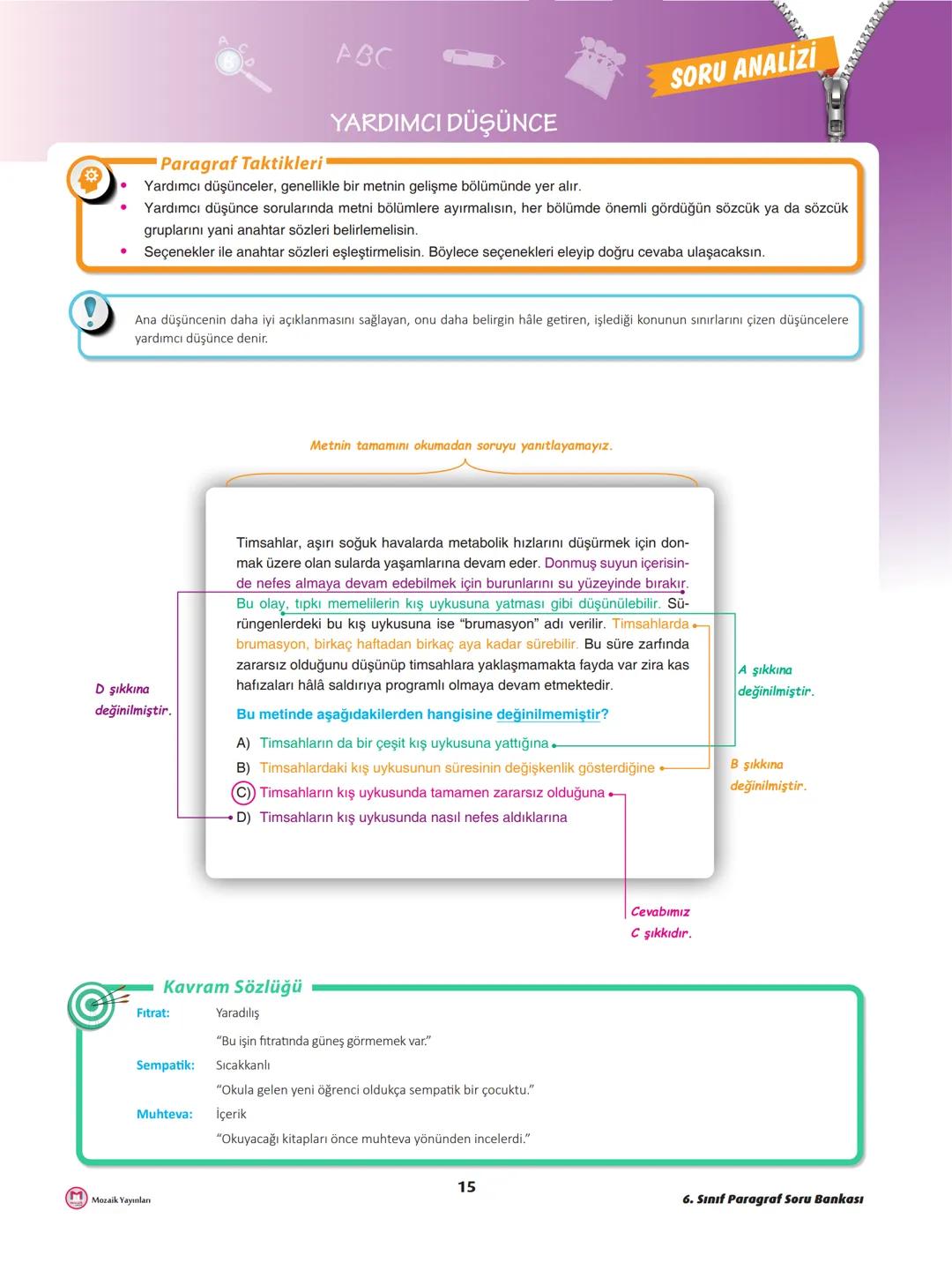 # 6. SINIF
# PARAGRAF
Soru Bankası
MOZAİK MOBİL UYGULAMA İÇİN KAREKODU OKUTUNUZ.
VİDEO ÇÖZÜM İÇİN KAREKODU OKUTUNUZ.
BİLHAN UĞURLU HAR