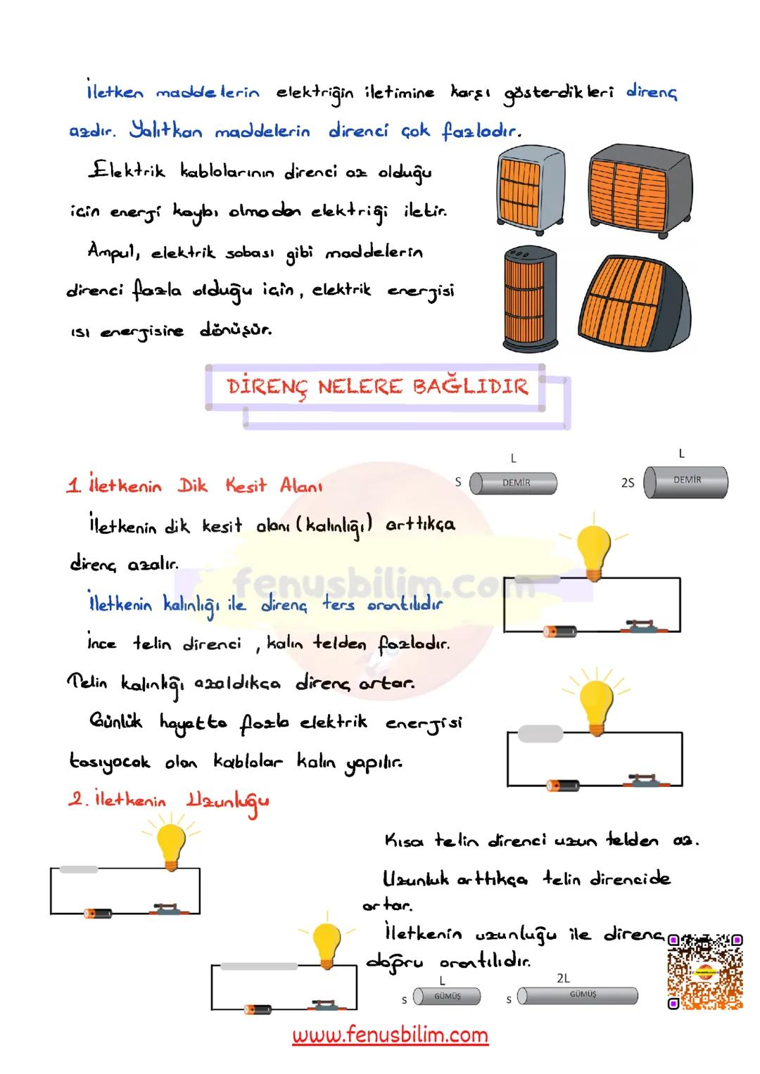 # İLETKEN VE YALITKAN MADDELER
Elektrik bir enerji türüdür. Isı, ışık, hareket gibi farklı enerji türlerine dönüştürülebilir. Günlük hayatı