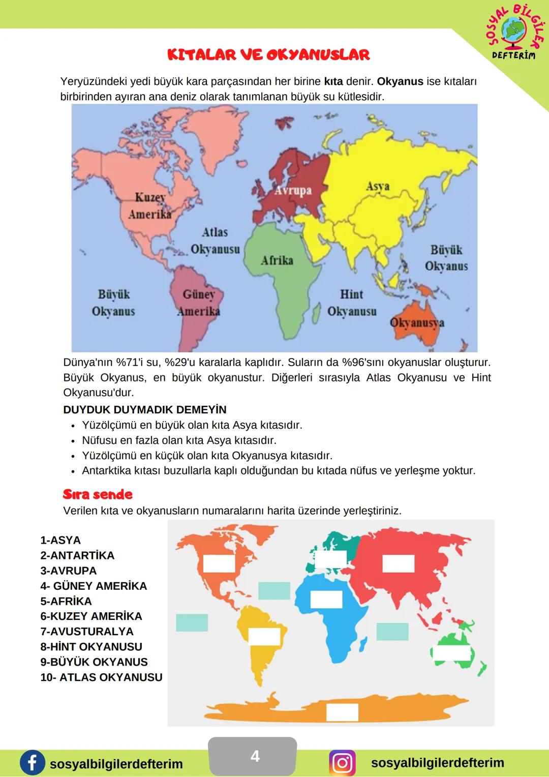 # 6.SINIF 3.ÜNİTE
## SOSYAL BİLGİLER
## DERS NOTU
<br>
SOSYAL BİLGİLER
DEFTTERİM
BİLGİ ŞENTÜRK DÜNYA'NIN NERESİNDEYİZ?
Bir gemi kaptanı