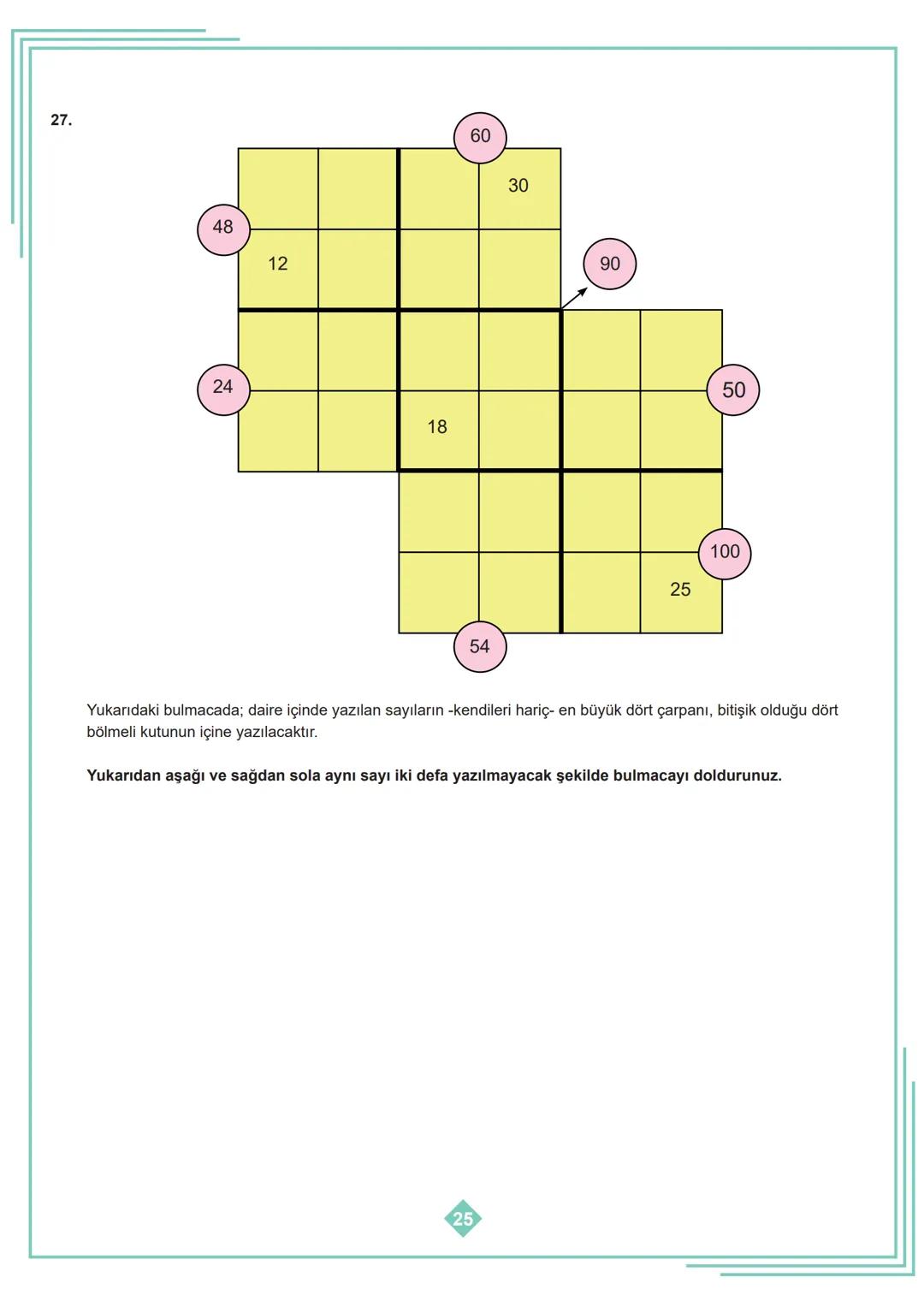 8. SINIF 1. ÜNİTE
ÇALIŞMA FASİKÜLÜ
MATEMATİK
Bu kitapçık İSTANBUL Ölçme Değerlendirme Merkezi
tarafından hazırlanmıştır. 1. Aşağıdaki tablod
