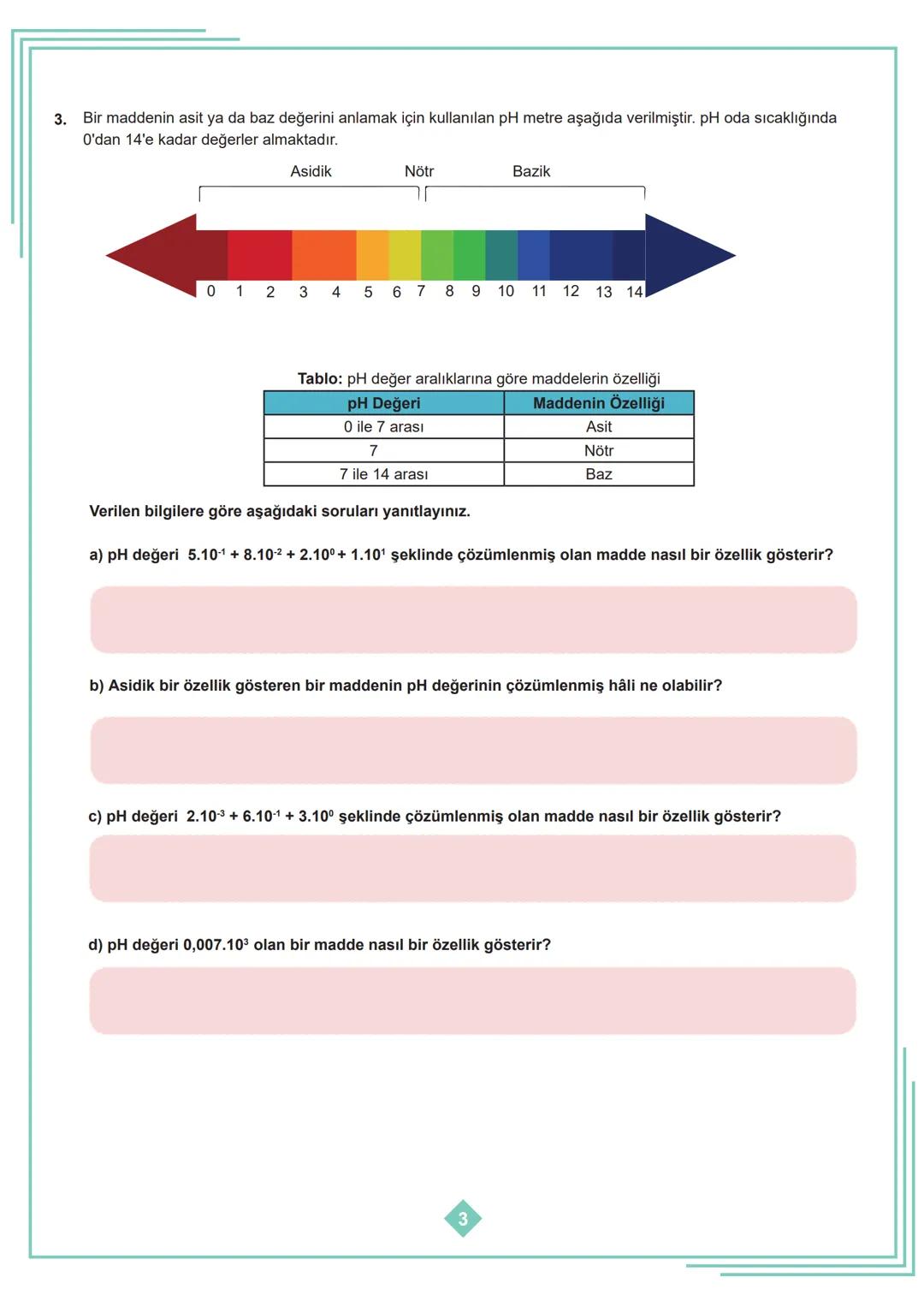 8. SINIF 1. ÜNİTE
ÇALIŞMA FASİKÜLÜ
MATEMATİK
Bu kitapçık İSTANBUL Ölçme Değerlendirme Merkezi
tarafından hazırlanmıştır. 1. Aşağıdaki tablod