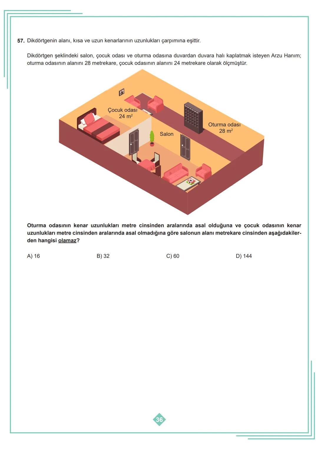 8. SINIF 1. ÜNİTE
ÇALIŞMA FASİKÜLÜ
MATEMATİK
Bu kitapçık İSTANBUL Ölçme Değerlendirme Merkezi
tarafından hazırlanmıştır. 1. Aşağıdaki tablod