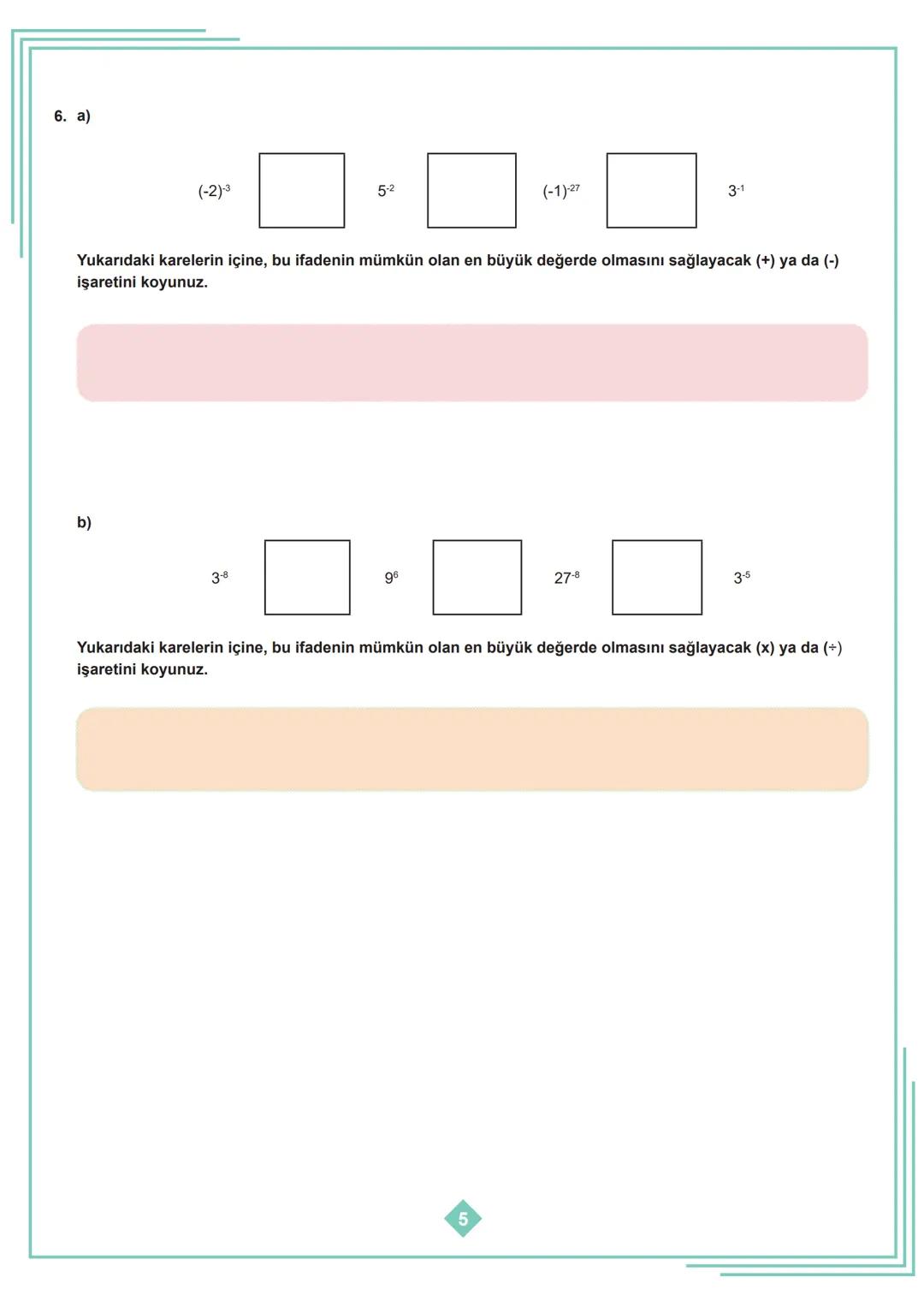 8. SINIF 1. ÜNİTE
ÇALIŞMA FASİKÜLÜ
MATEMATİK
Bu kitapçık İSTANBUL Ölçme Değerlendirme Merkezi
tarafından hazırlanmıştır. 1. Aşağıdaki tablod