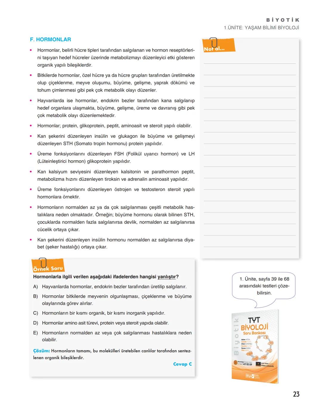 Biyotik
TYT
BİYOLOJİ
Konu Anlatım
Föyleri
Aslan AYDIN
Canset YILDIZ
WhatsApp İletişim Hattı
0 543 411 53 09
Akıllı Tahta Uyumlu
Video Anlatı