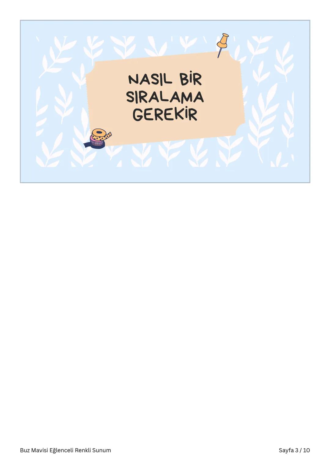 # Sınav Nasıl Çalışmalıyız?
Buz Mavisi Eğlenceli Renkli Sunum Sayfa 1/10